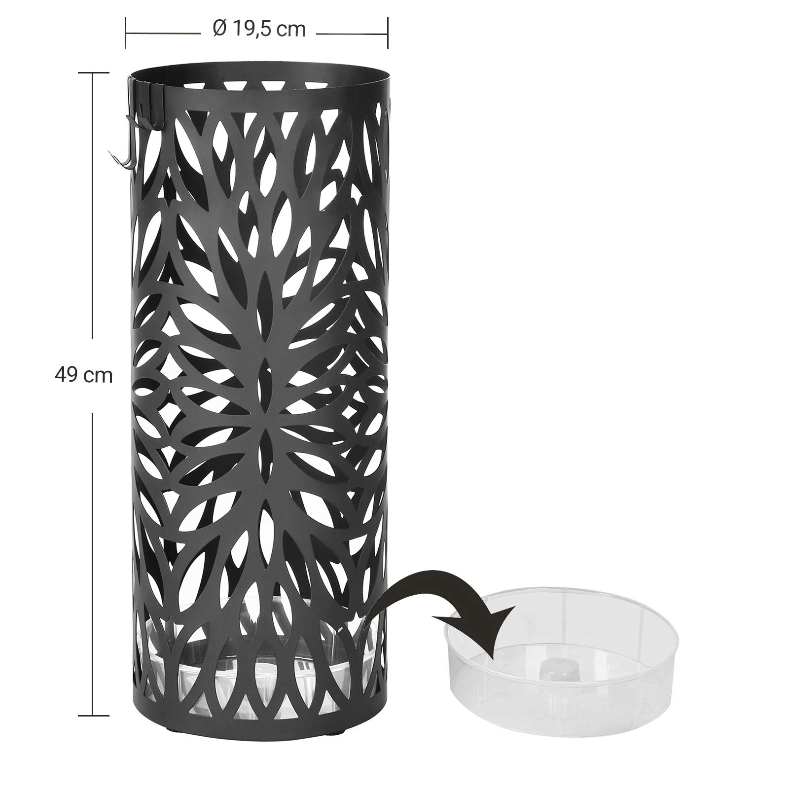 songmics-regenschirmst-nder-metall-rund-19-5-cm-schwarz image 5