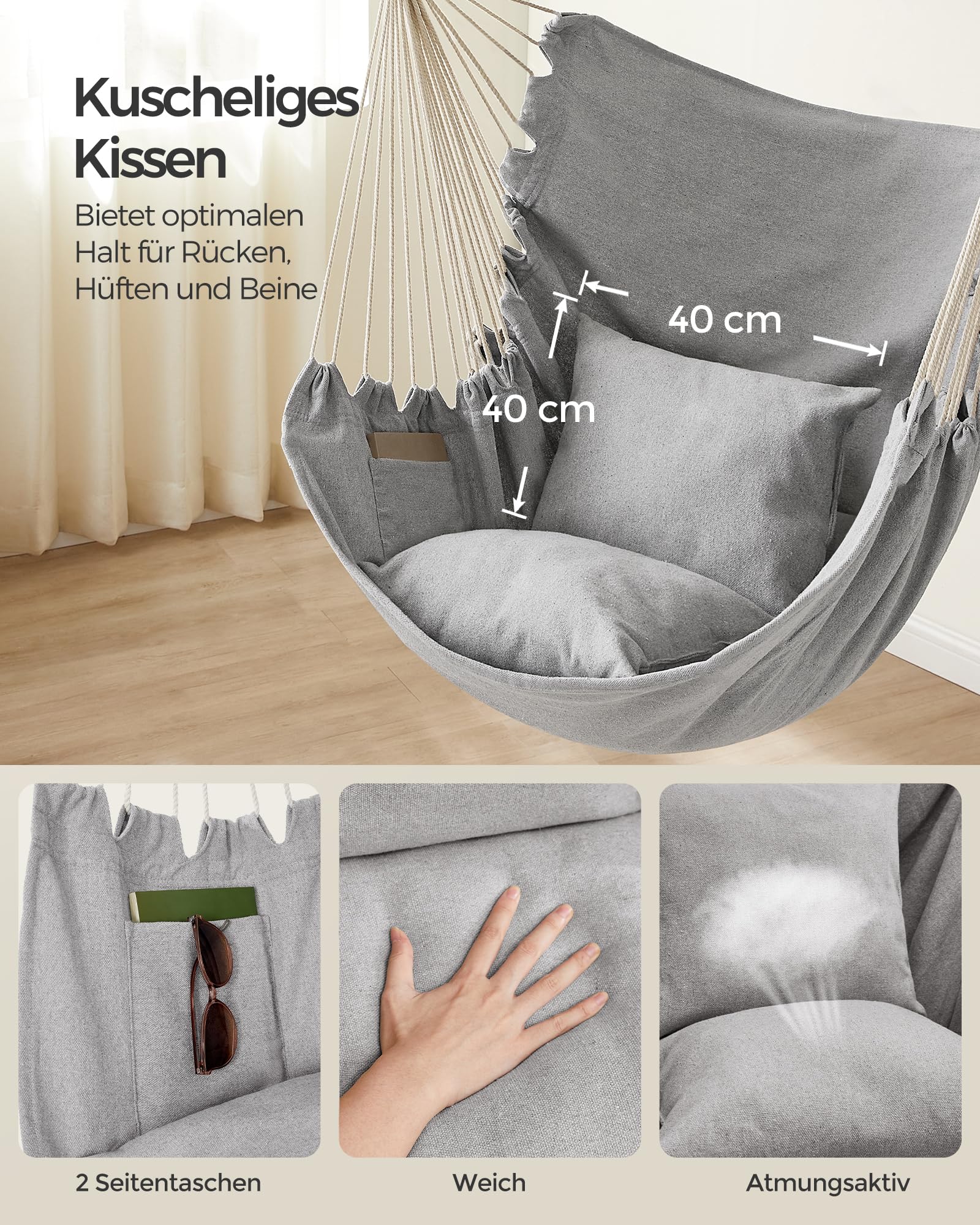 songmics-h-ngesessel-gdc197g01-h-ngestuhl-taubengrau-mit-stahlstange image 3