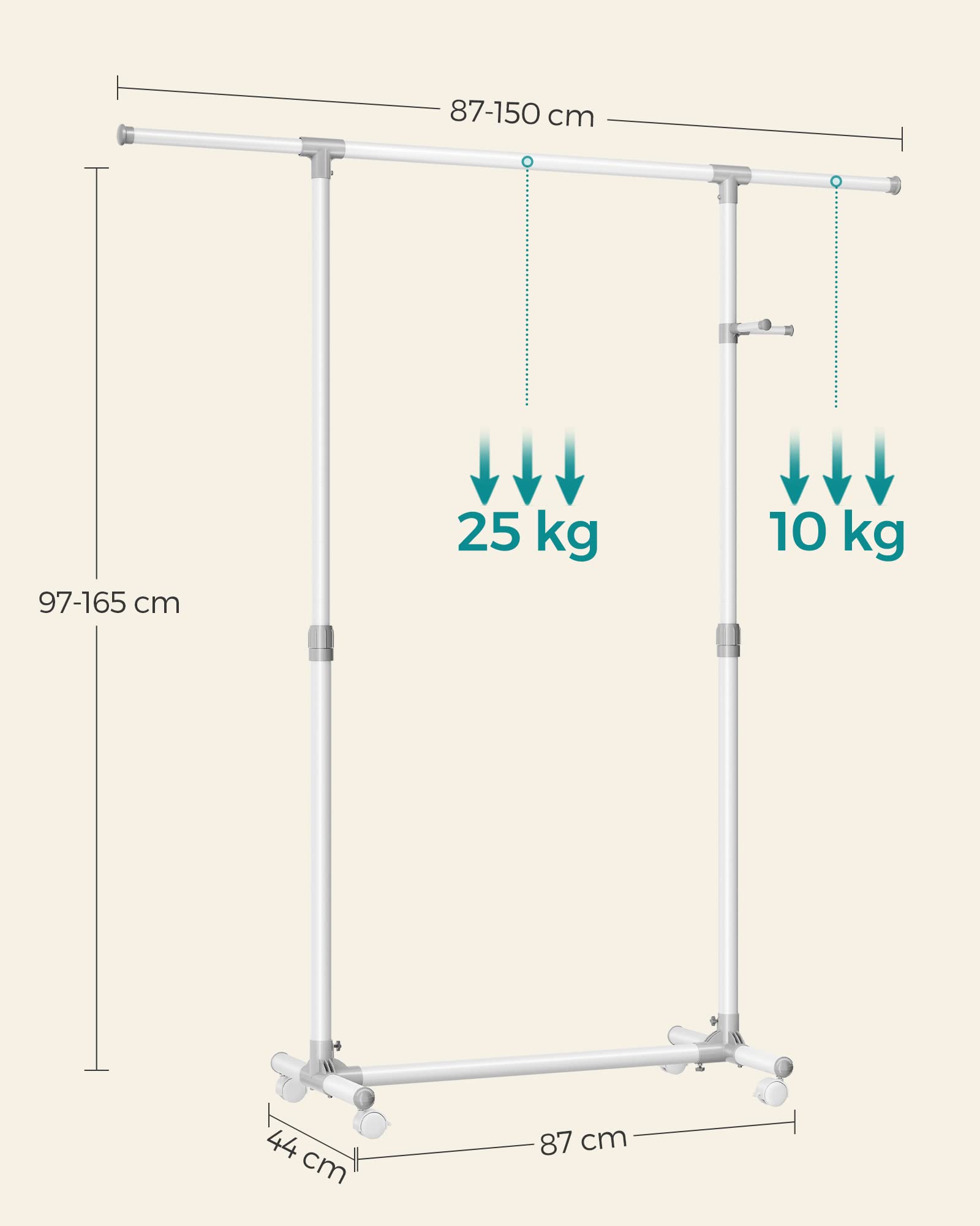 songmics-kleiderst-nder-auf-rollen-llr001w01-wei-97-165-cm image 4