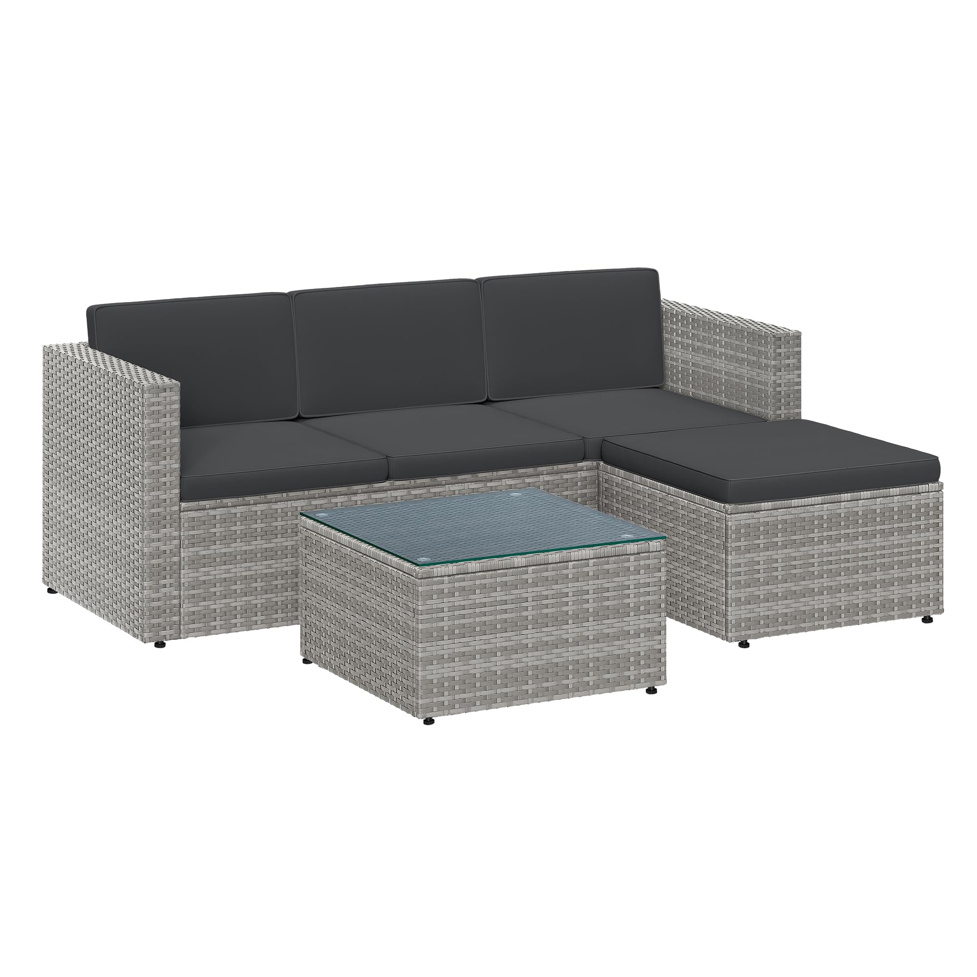 songmics-gartenm-bel-set-ggf005b04-schwarz-grau-pe-polyrattan-lounge-mit-kissen- image 8