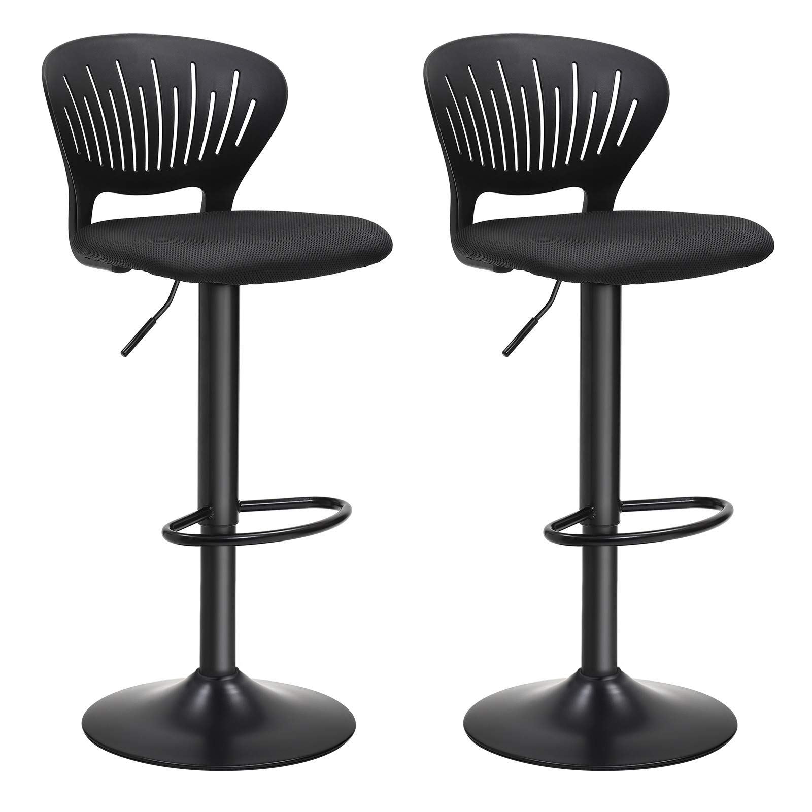 songmics-ljb04bk-barhocker-2er-set-h-henverstellbar-mit-lehne-schwarz image 1
