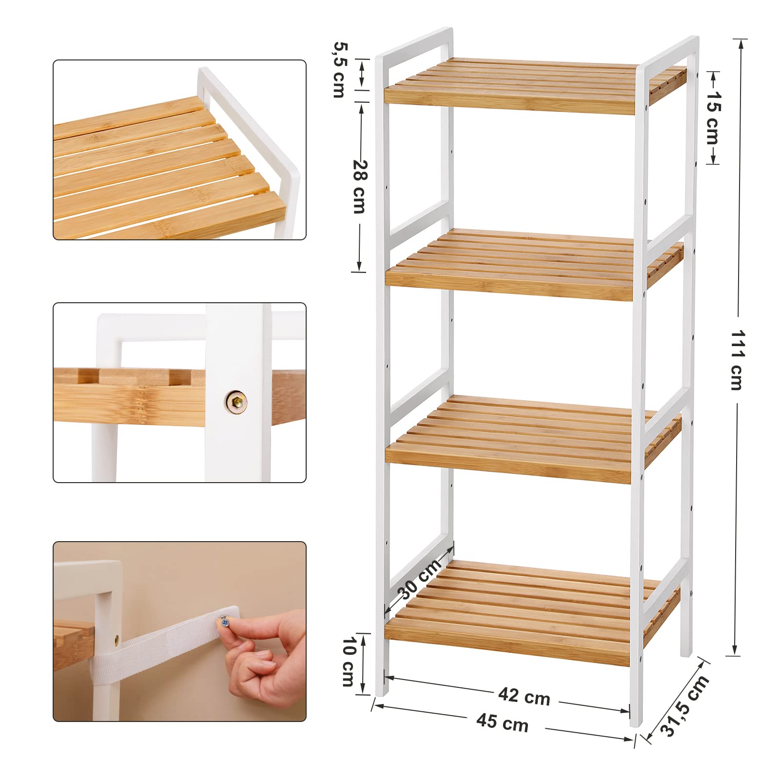 songmics-bambus-regal-bcb74wn-standregal-4-ablagen-45-x-31-5-x-111-cm-natur image 3