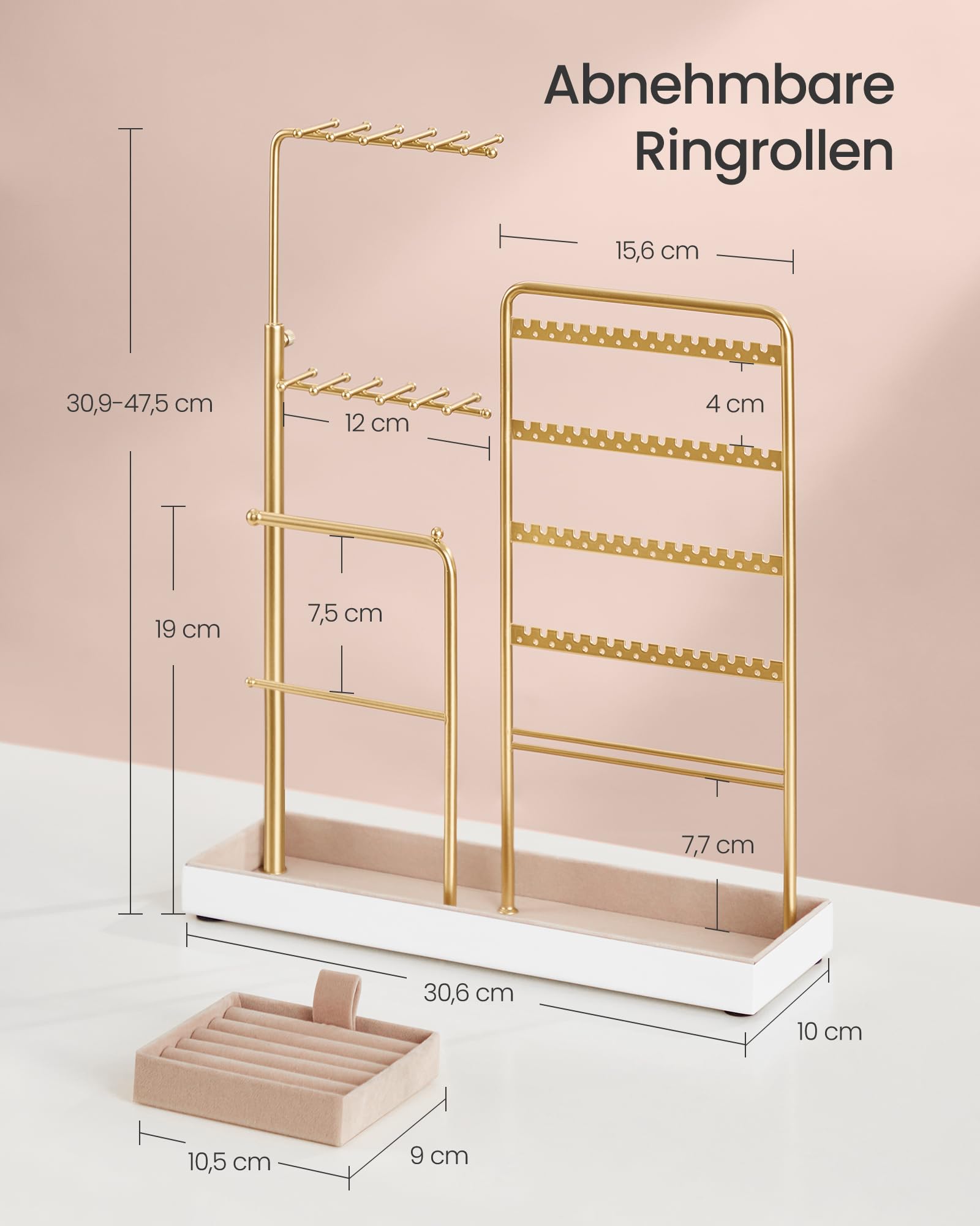 songmics-schmuckst-nder-jjs026a01-metall-blassgold-h-henverstellbar image 5