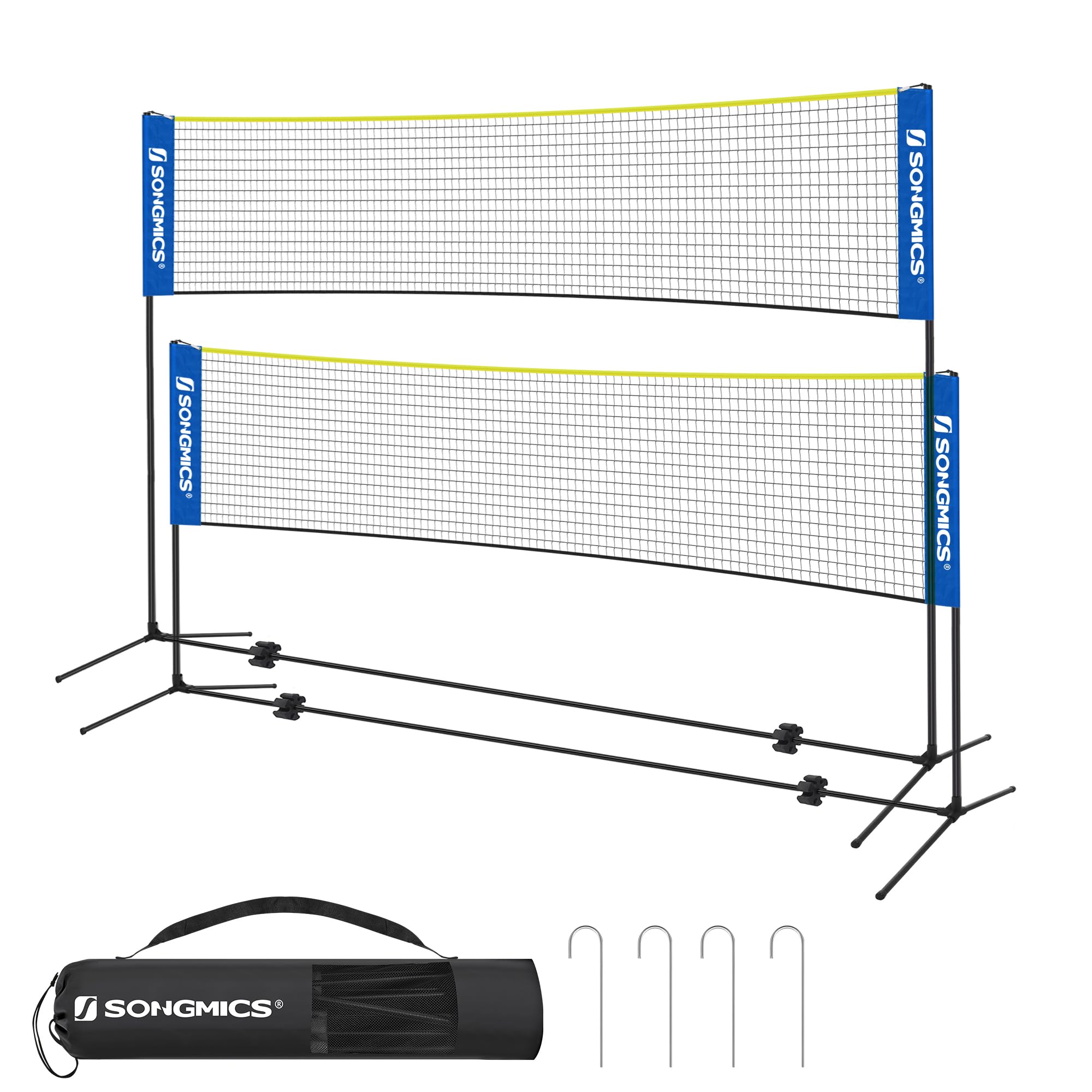 songmics-badmintonnetz-volleyballnetz-set-h-henverstellbar-90-155-cm image 8