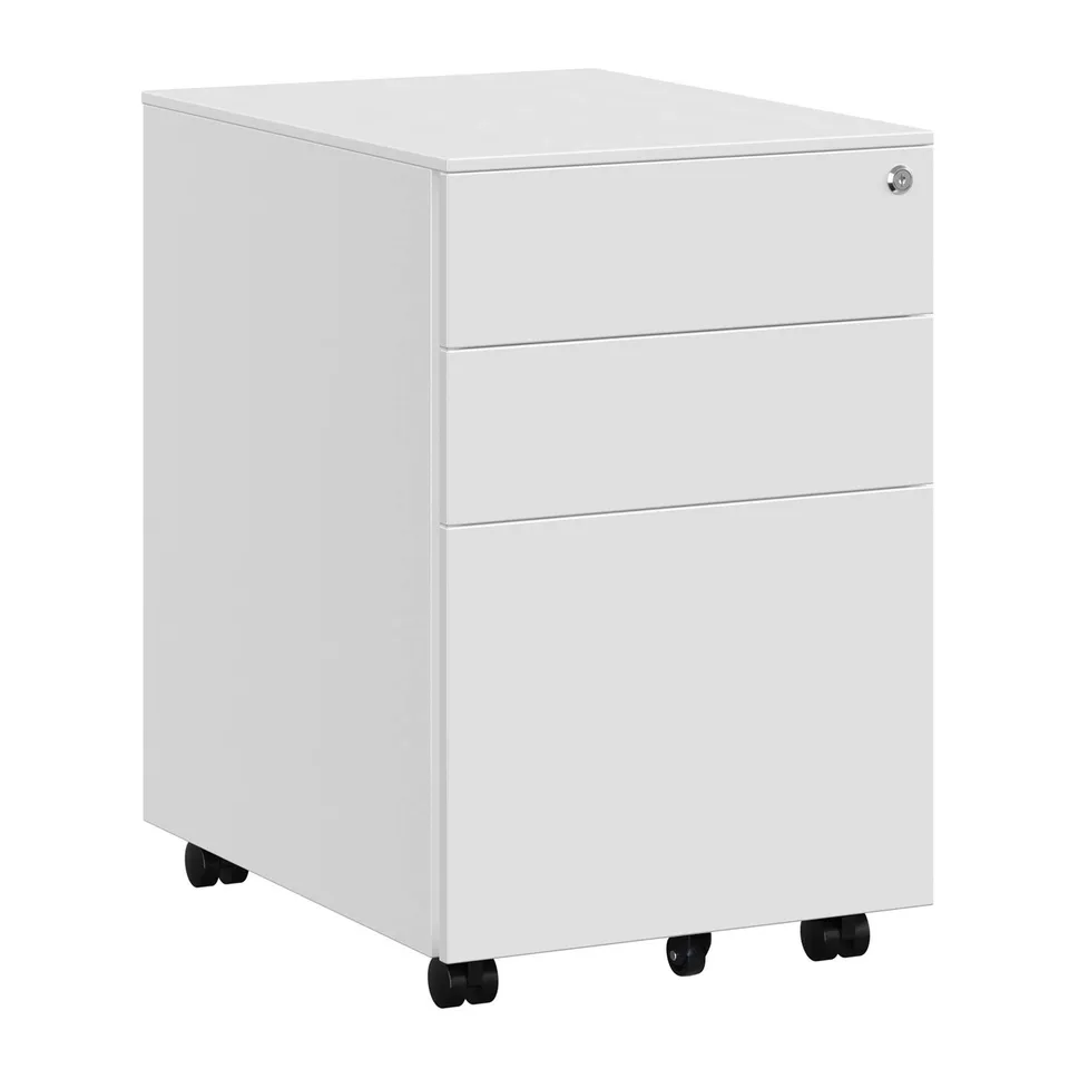 songmics-ofc60wt-rollcontainer-3-schubladen-wei-52x39x60-cm-abschlie-bar image 1