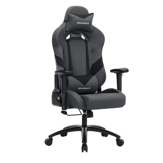 songmics-b-rostuhl-gaming-stuhl-rcg13g-grau-schwarz-ergonomisch-150-kg image 1