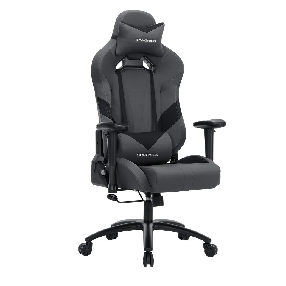 songmics-b-rostuhl-gaming-stuhl-rcg13g-grau-schwarz-ergonomisch-150-kg image 1
