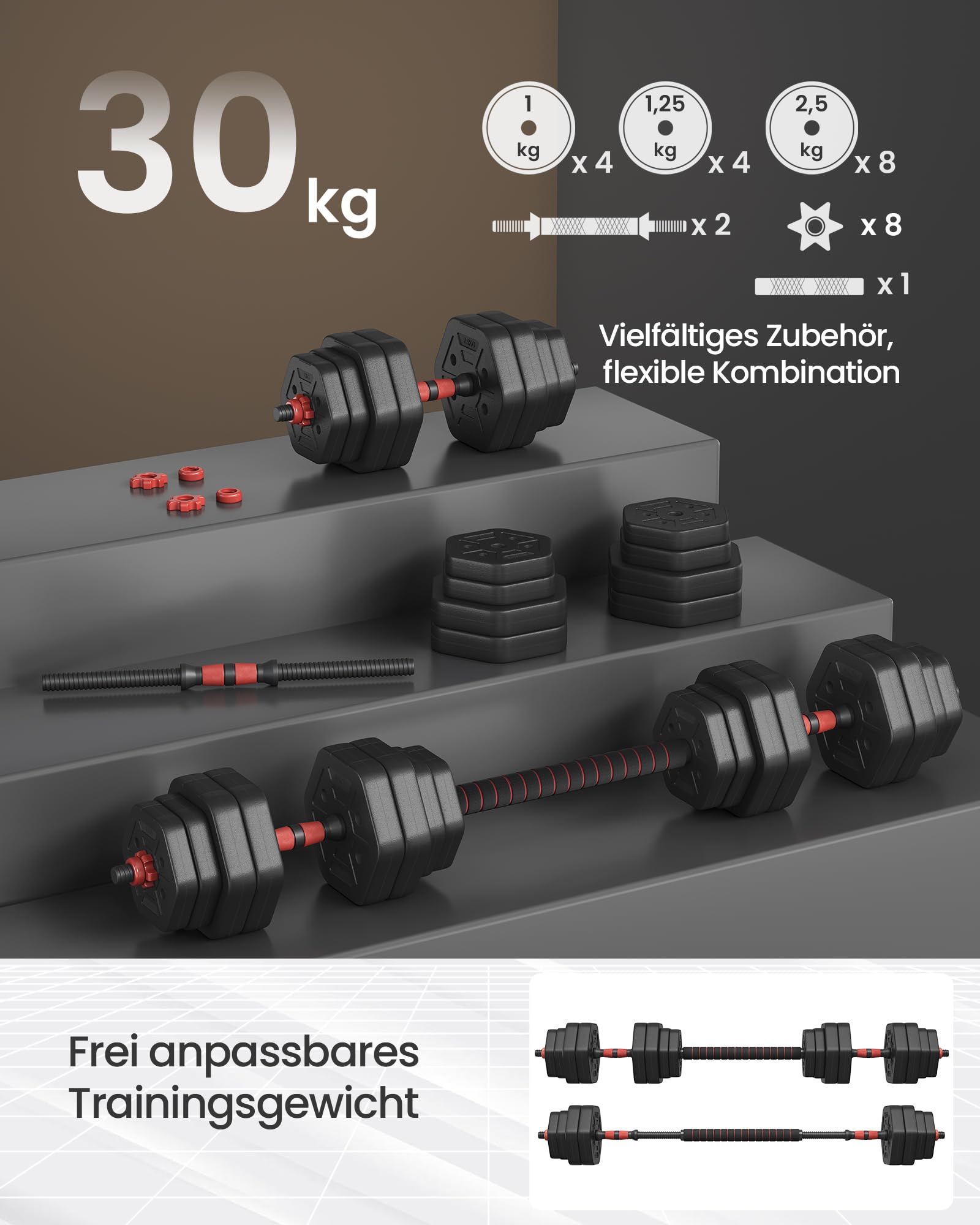 songmics-hantelset-30-kg-hexagon-kurzhantelset-mit-verbindungsstange image 4