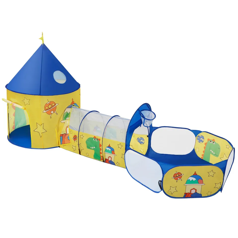 songmics-spielzelt-3-in-1-pop-up-zelt-mit-tunnel-und-b-llebad-inkl-basketballkor image 1
