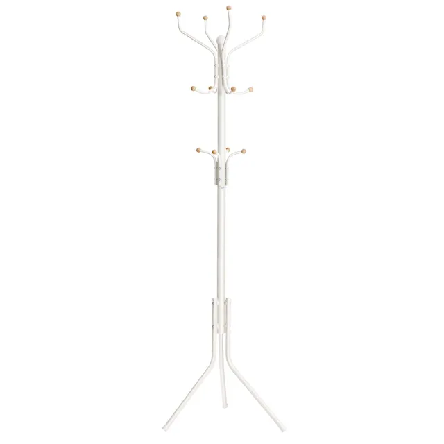 songmics-garderobenst-nder-metall-182-cm-wei-12-haken-rcr19w image 1