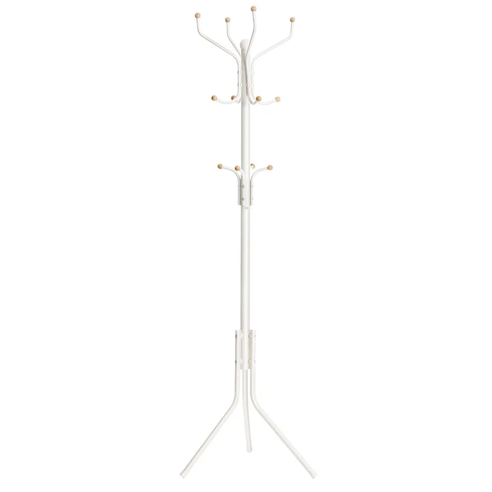 songmics-garderobenst-nder-metall-182-cm-wei-12-haken-rcr19w image 1