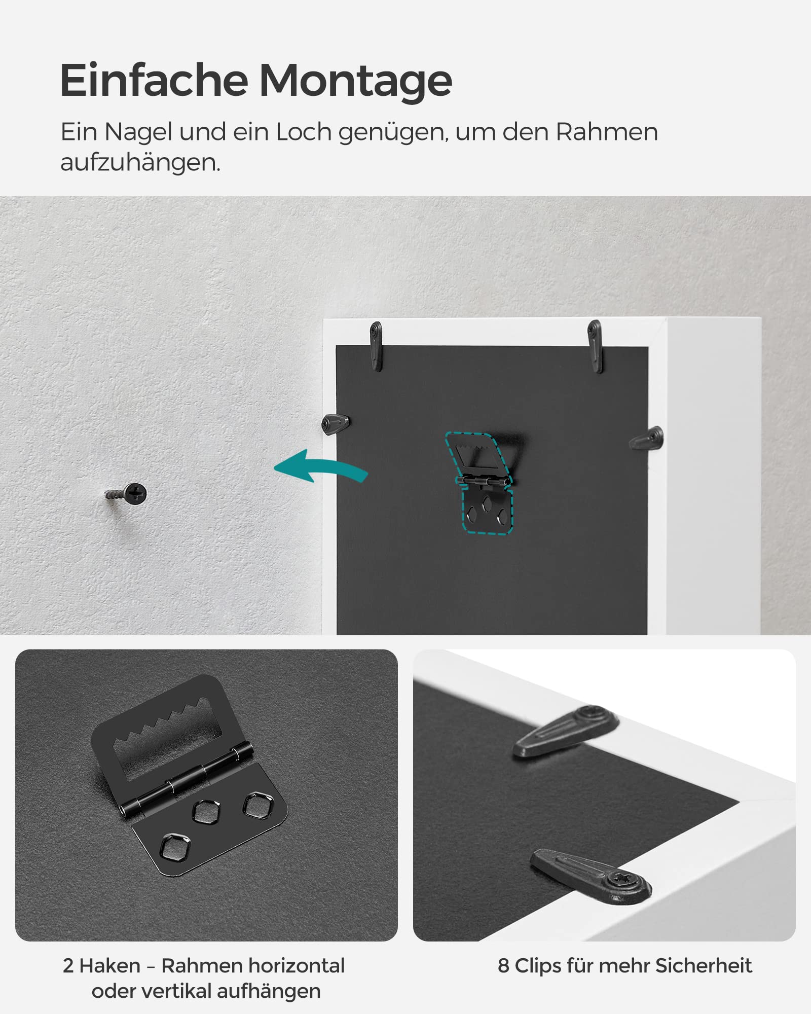 songmics-3d-bilderrahmen-rpf007w01-wei-22-5-x-4-x-27-5-cm image 5