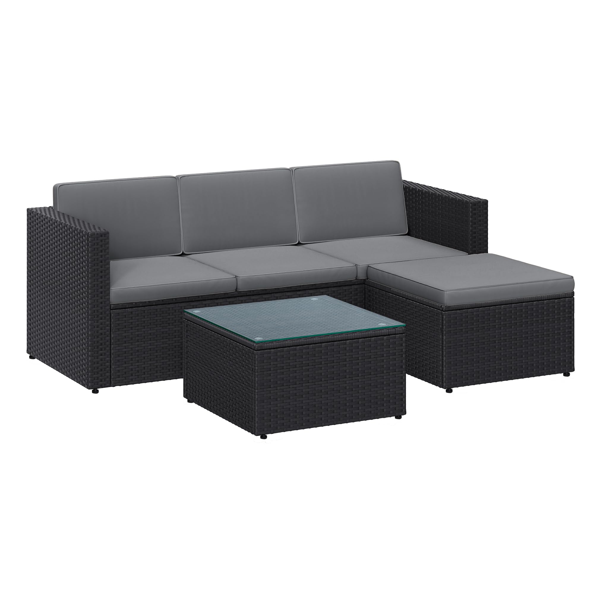 songmics-gartenm-bel-set-ggf005b04-schwarz-grau-pe-polyrattan-lounge-mit-kissen- image 1