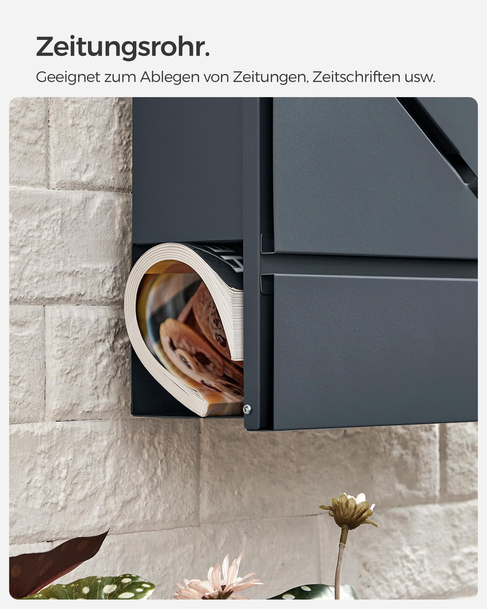 songmics-xxl-briefkasten-mit-zeitungsfach-und-schloss-anthrazit-gmb054g01 image 7
