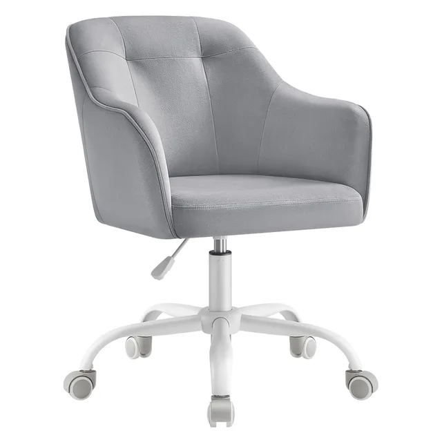 songmics-homeoffice-stuhl-drehstuhl-samt-h-henverstellbar-bis-110-kg-taubengrau- image 1