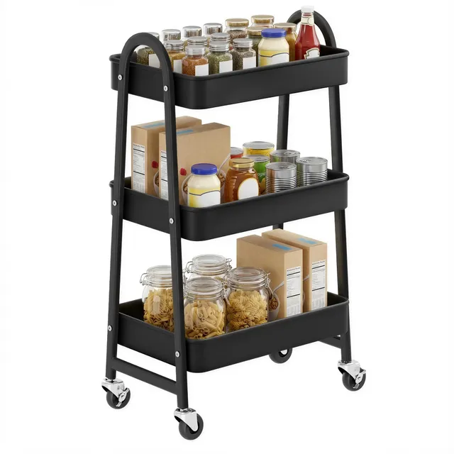 songmics-pataye-bsc068b01-rollwagen-3-ebenen-tintenschwarz image 1