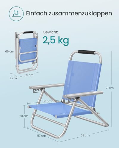 songmics-strandstuhl-tragbarer-klappstuhl-4-stufig-verstellbar-mit-armlehnen image 8