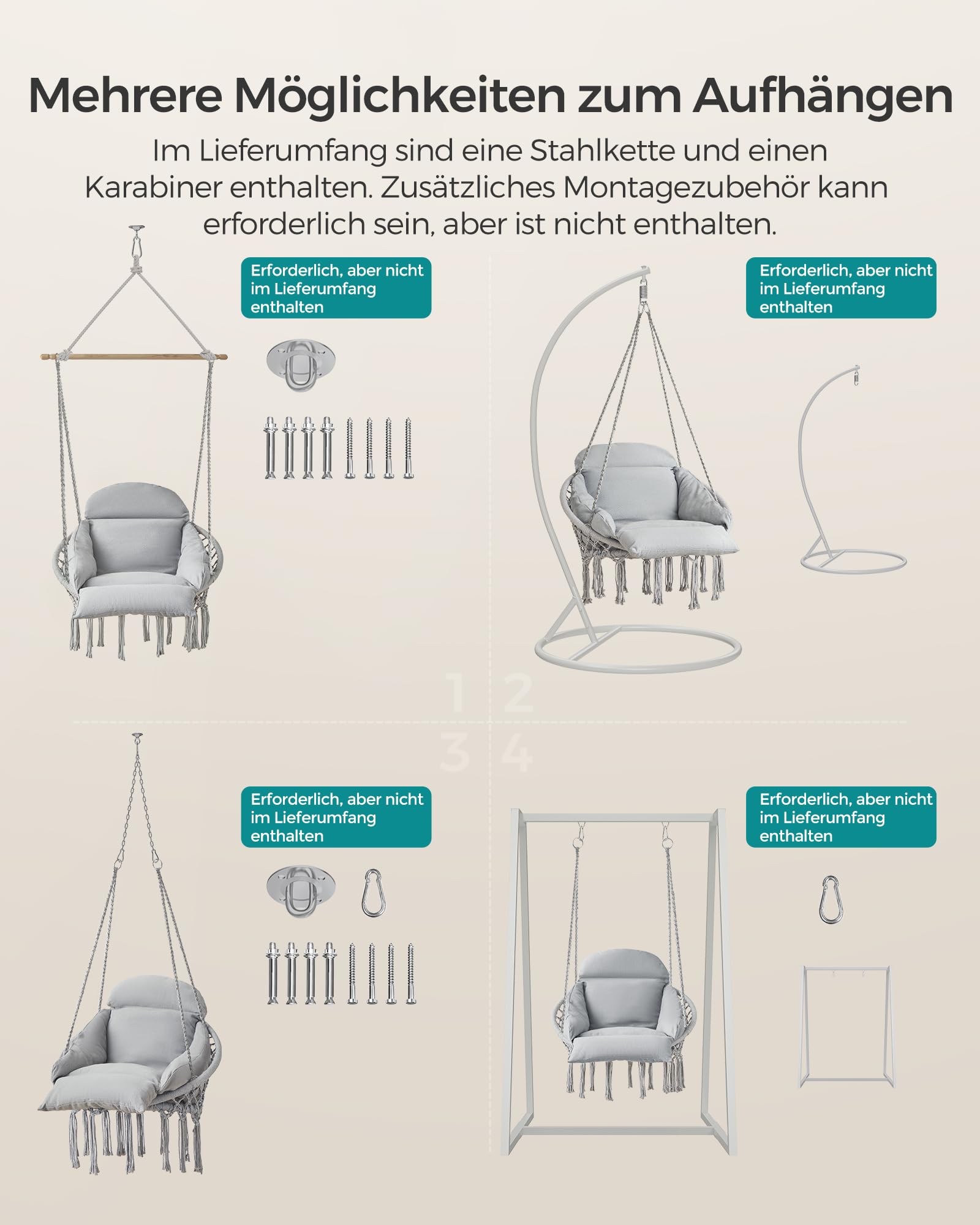 songmics-h-ngesessel-mit-kissen-bis-120-kg-skandinavisch-taubengrau-gdc042g11v3 image 6