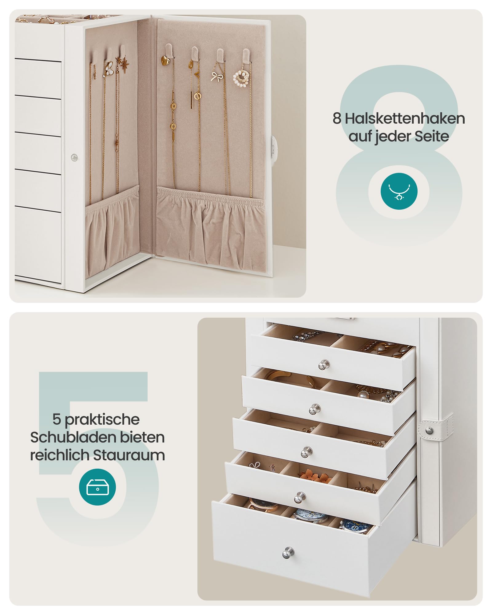 songmics-schmuckk-stchen-6-ebenen-mit-spiegel-abschlie-bar-wei-jbc152w01 image 8