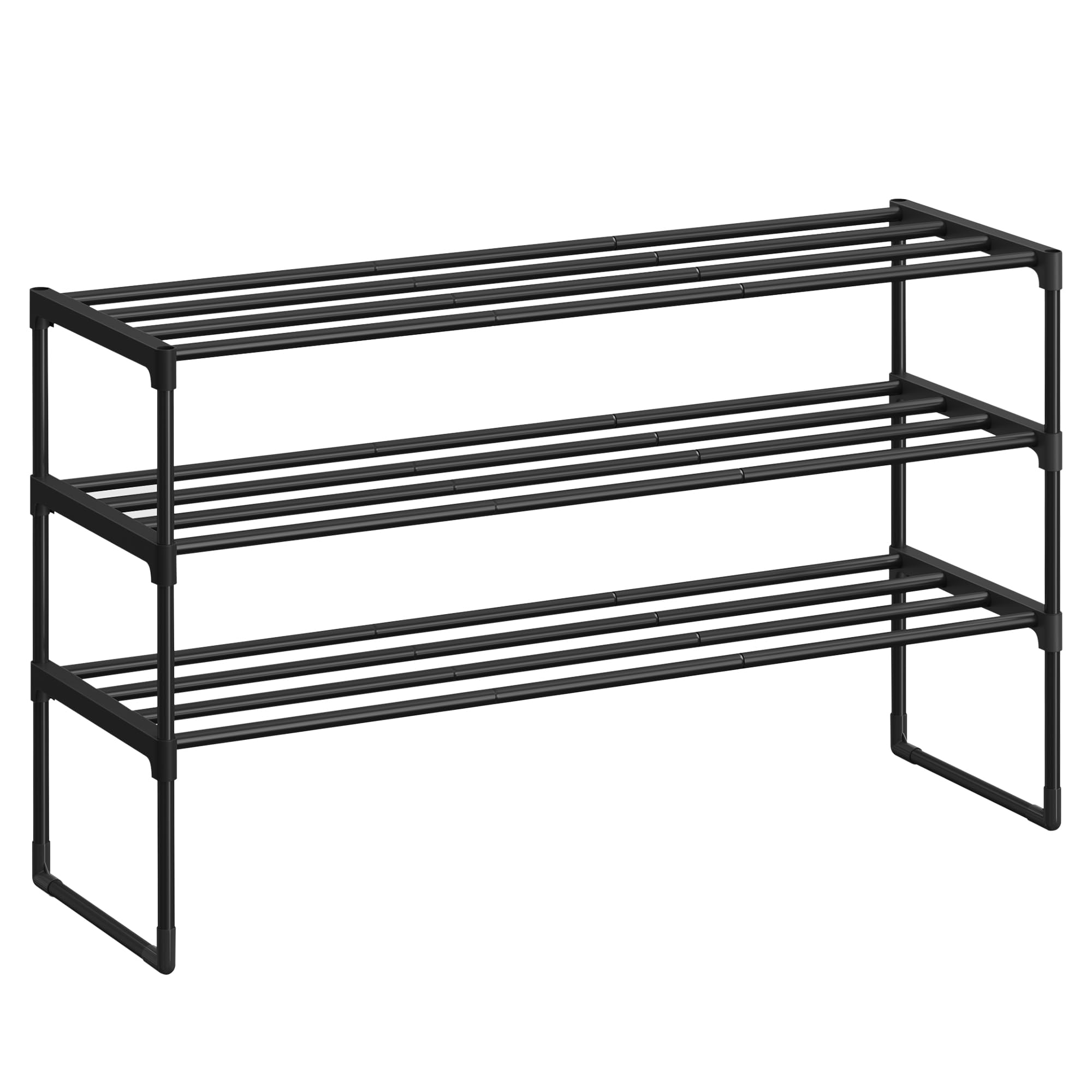songmics-schuhregal-3-ebenen-lsa303b02-metall-30-x-92-x-55-cm-schwarz image 1