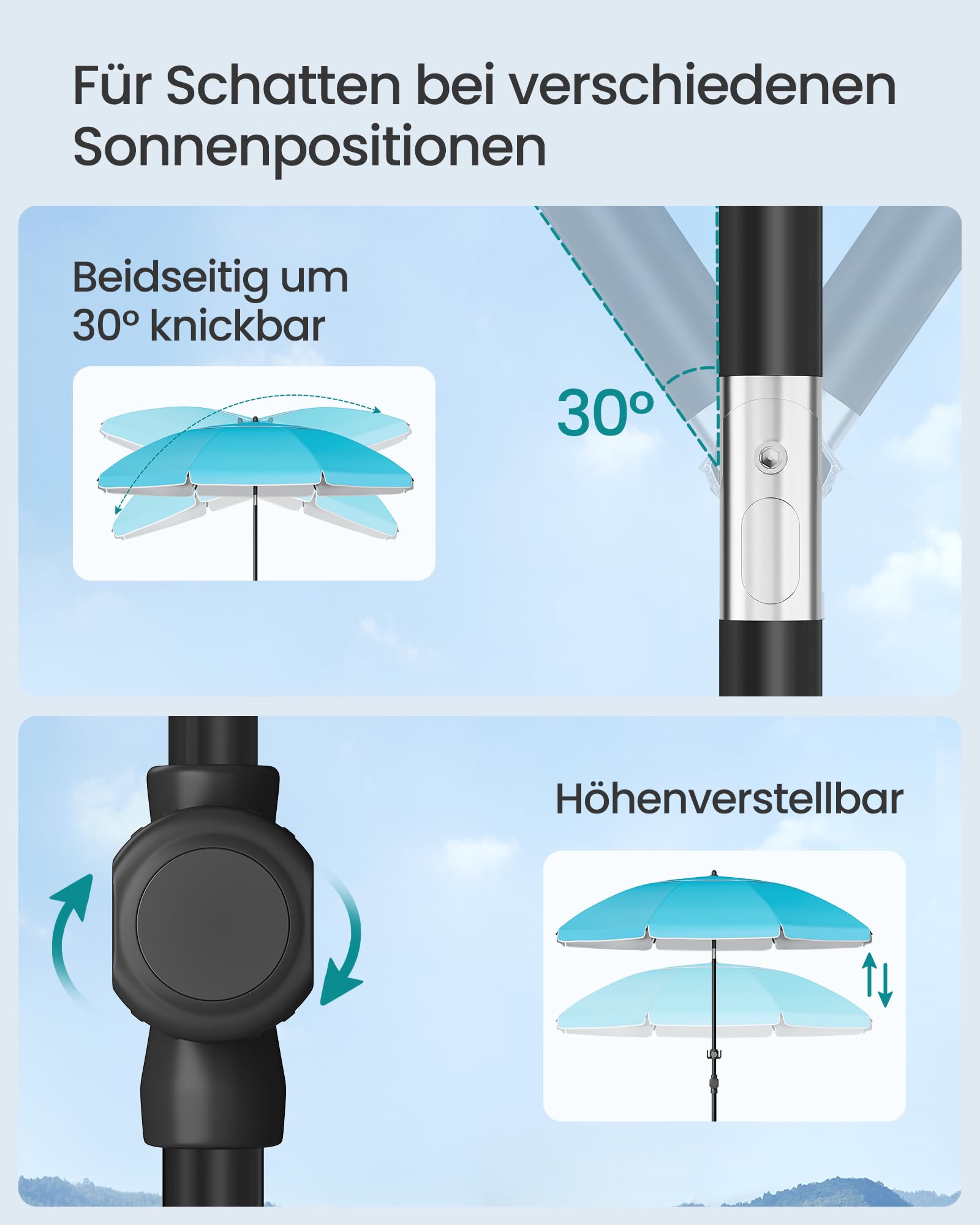 songmics-sonnenschirm-160-cm-gpu0080q01-strandschirm-upf-50-knickbar-h-henverste image 7