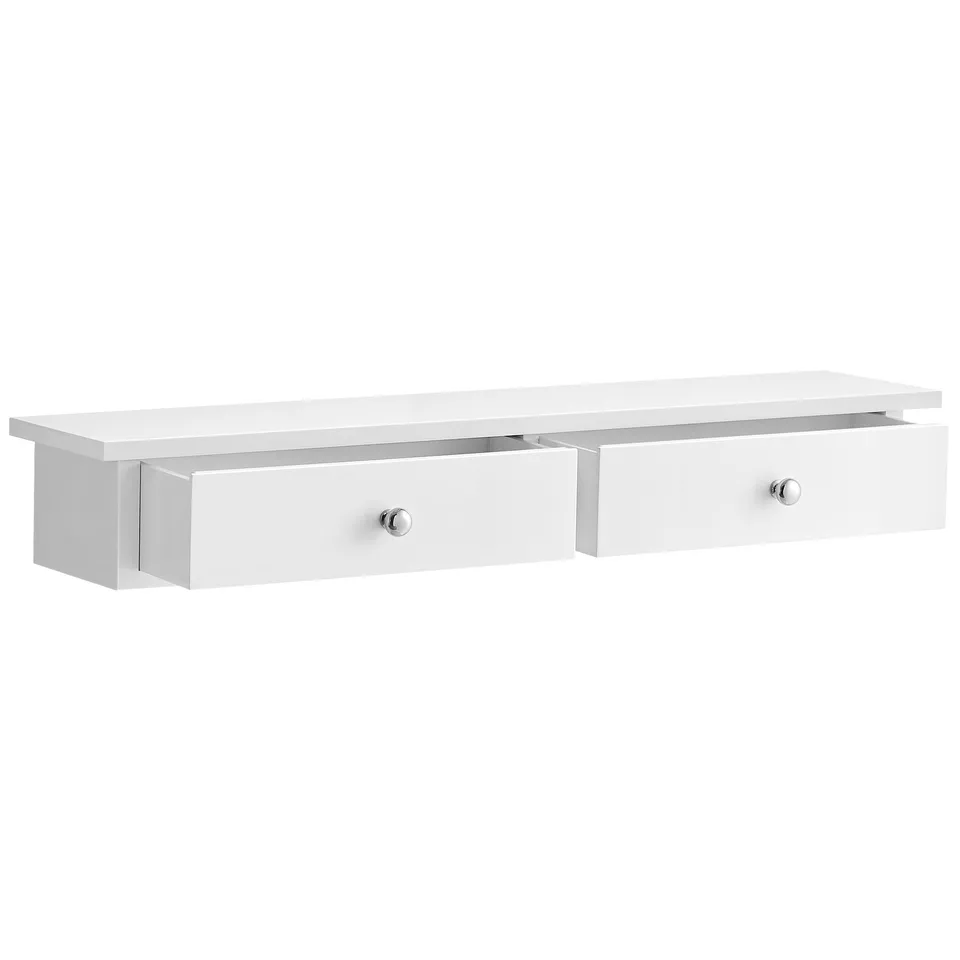 songmics-wandregal-lws65wt-schweberegal-mit-2-schubladen-15-x-65-x-10-cm-wei image 1