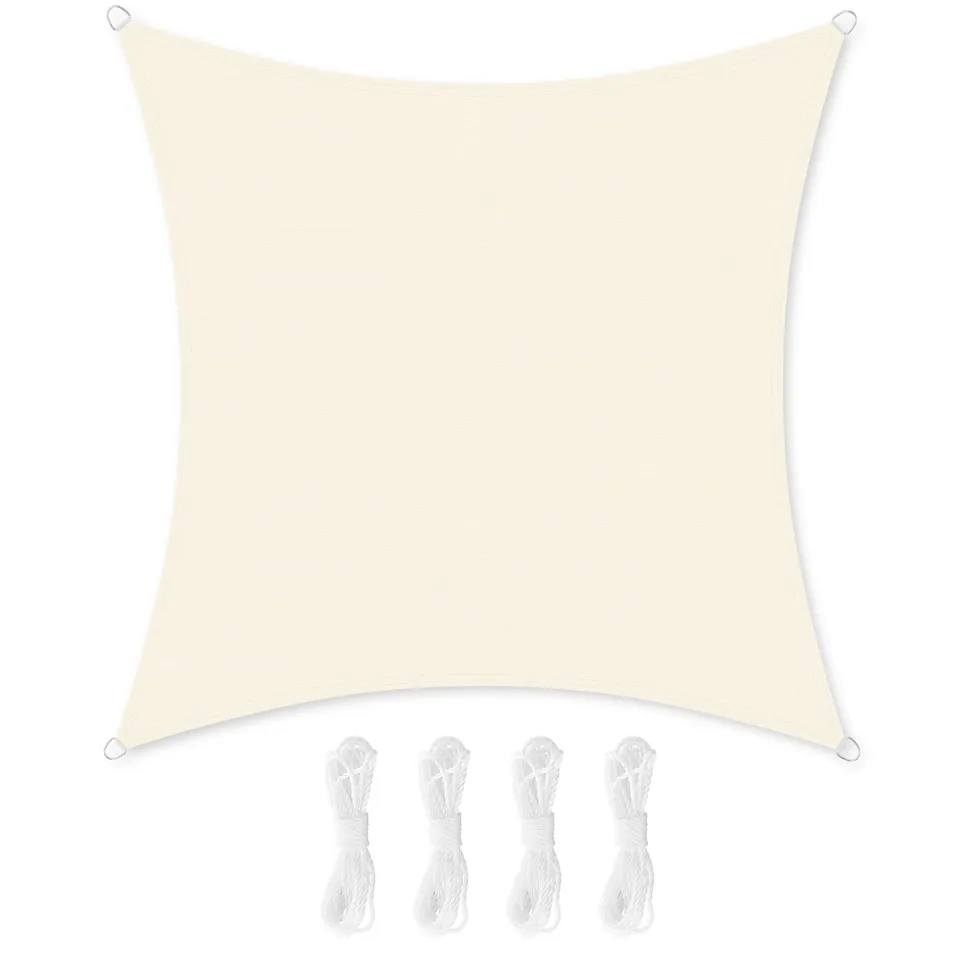songmics-sonnensegel-3-7-x-3-7-m-hdpe-beige-gss002m01 image 1