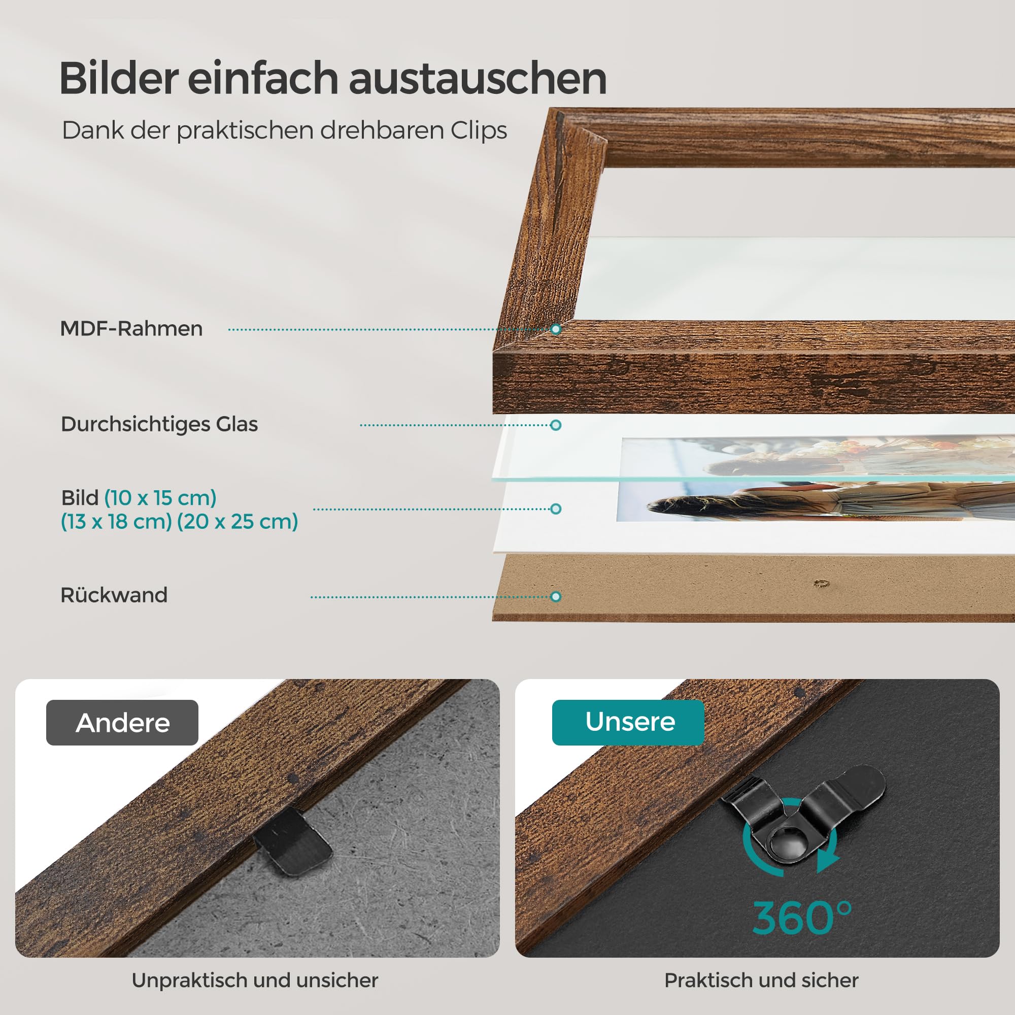 songmics-bilderrahmen-rpf047x01-7er-set-vintagebraun-mit-passepartouts image 4