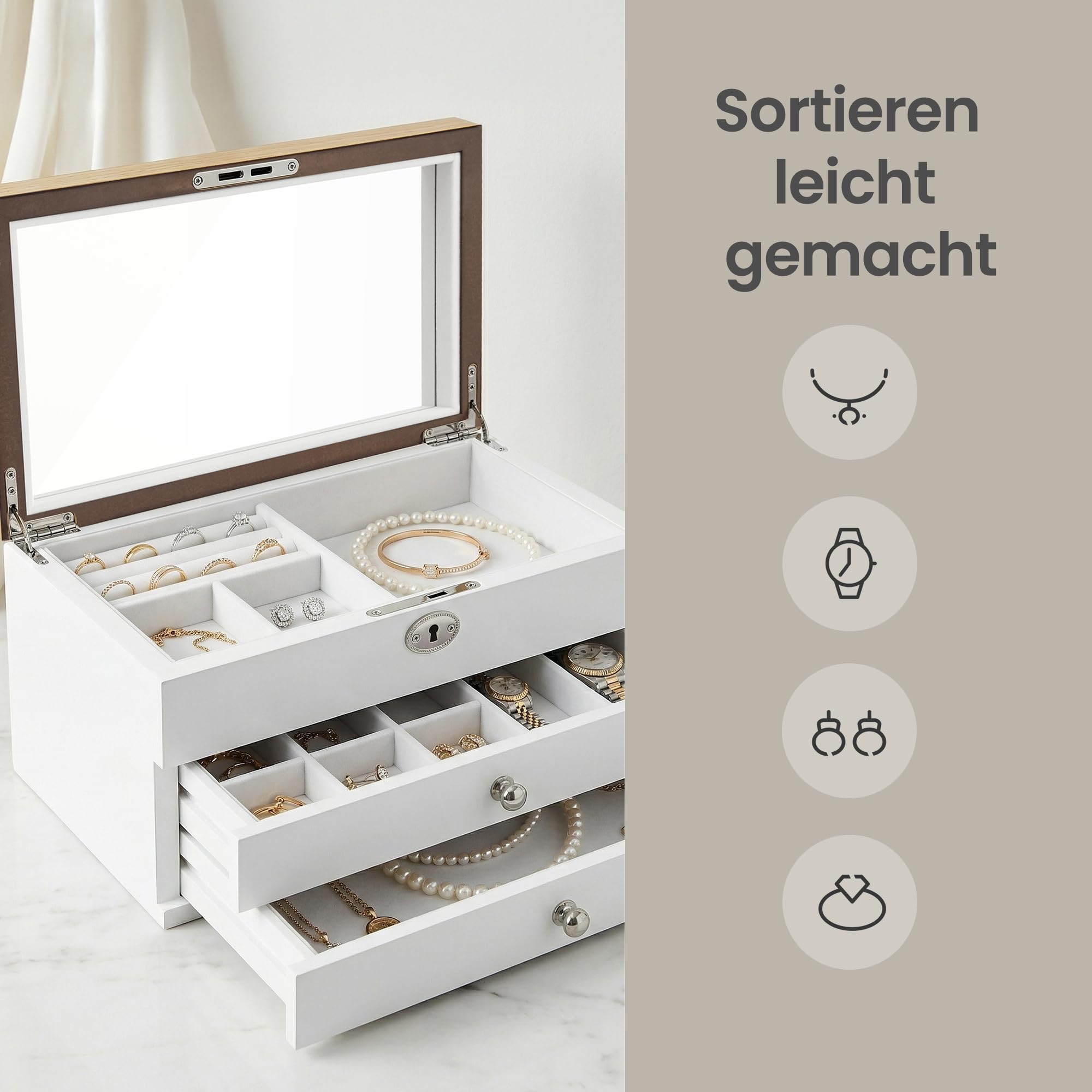 songmics-schmuckk-stchen-jow15wn-wei-holzfarben-3-ebenen-mit-spiegel image 6