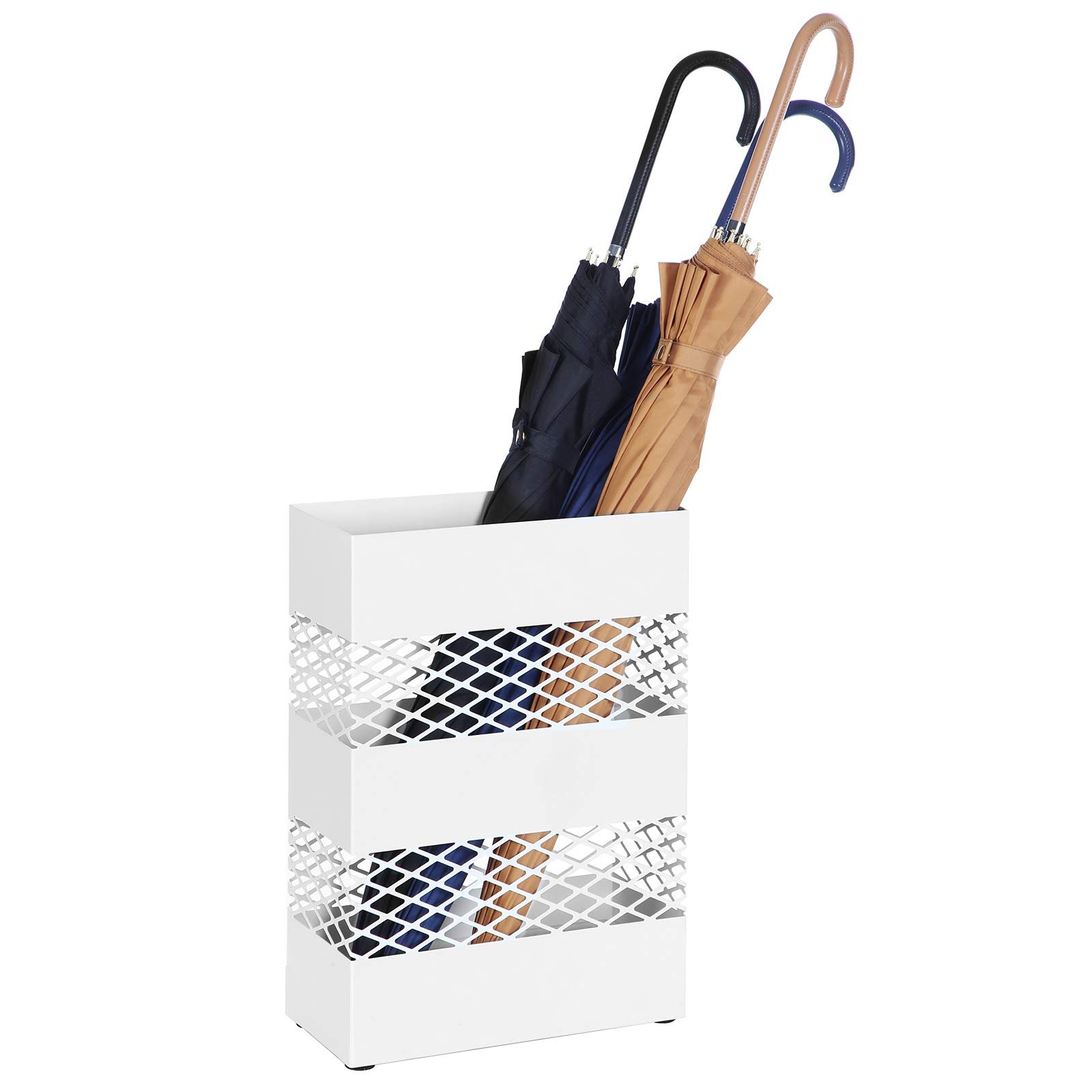 songmics-regenschirmst-nder-metall-luc02wt-rechteckig-28x12x41-cm-wei image 2