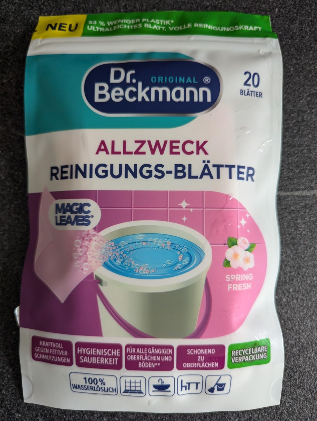 Weniger Plastik, sauber Ergebnis