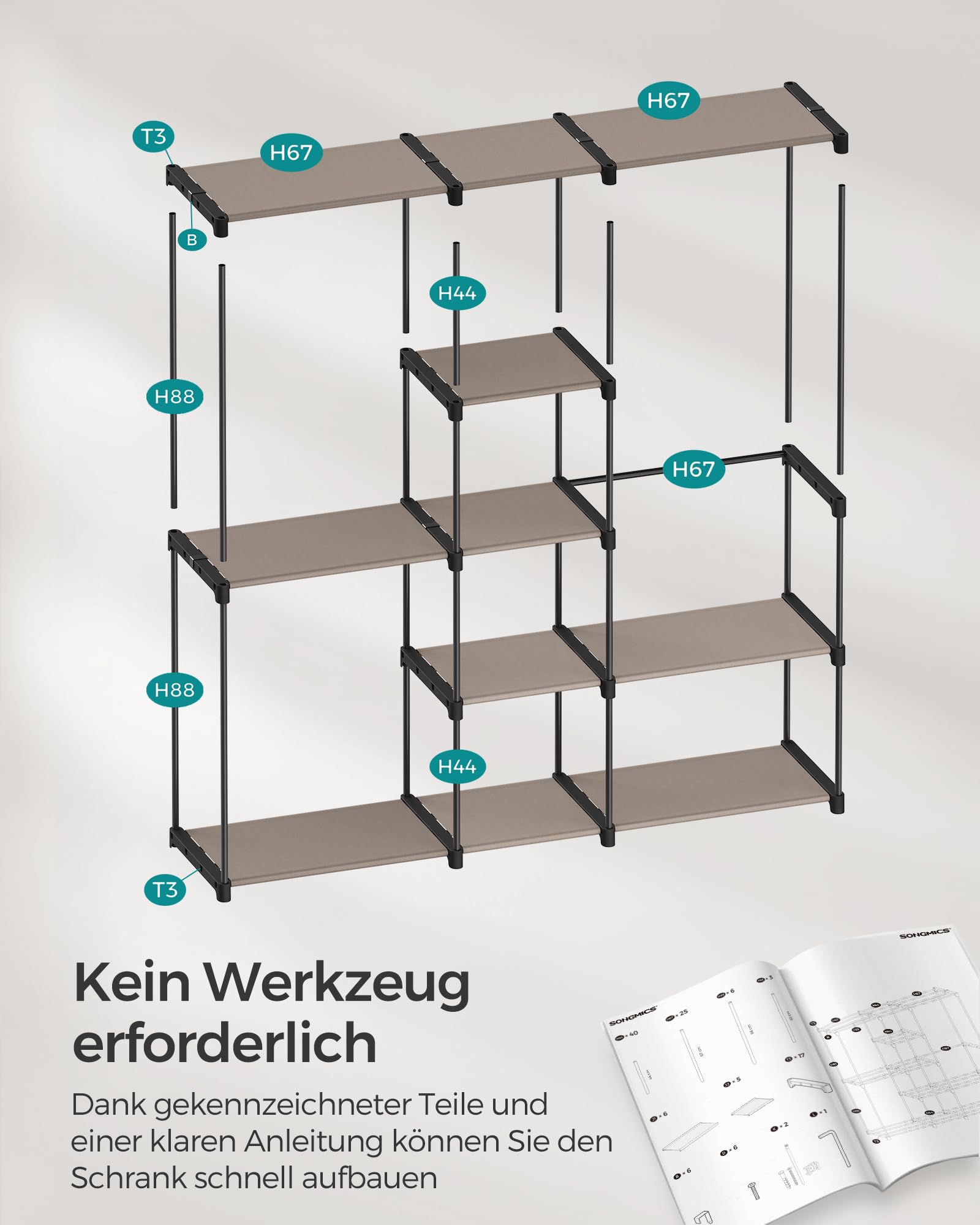 songmics-kleiderschrank-freistehend-182-x-43-x-182-cm-taupe-ryg037r02 image 7