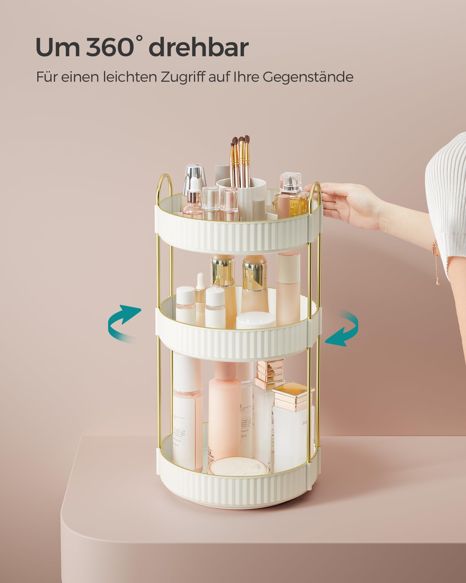 songmics-make-up-organizer-drehbar-3-ebenen-rund-wolkenwei-jka011w01 image 3
