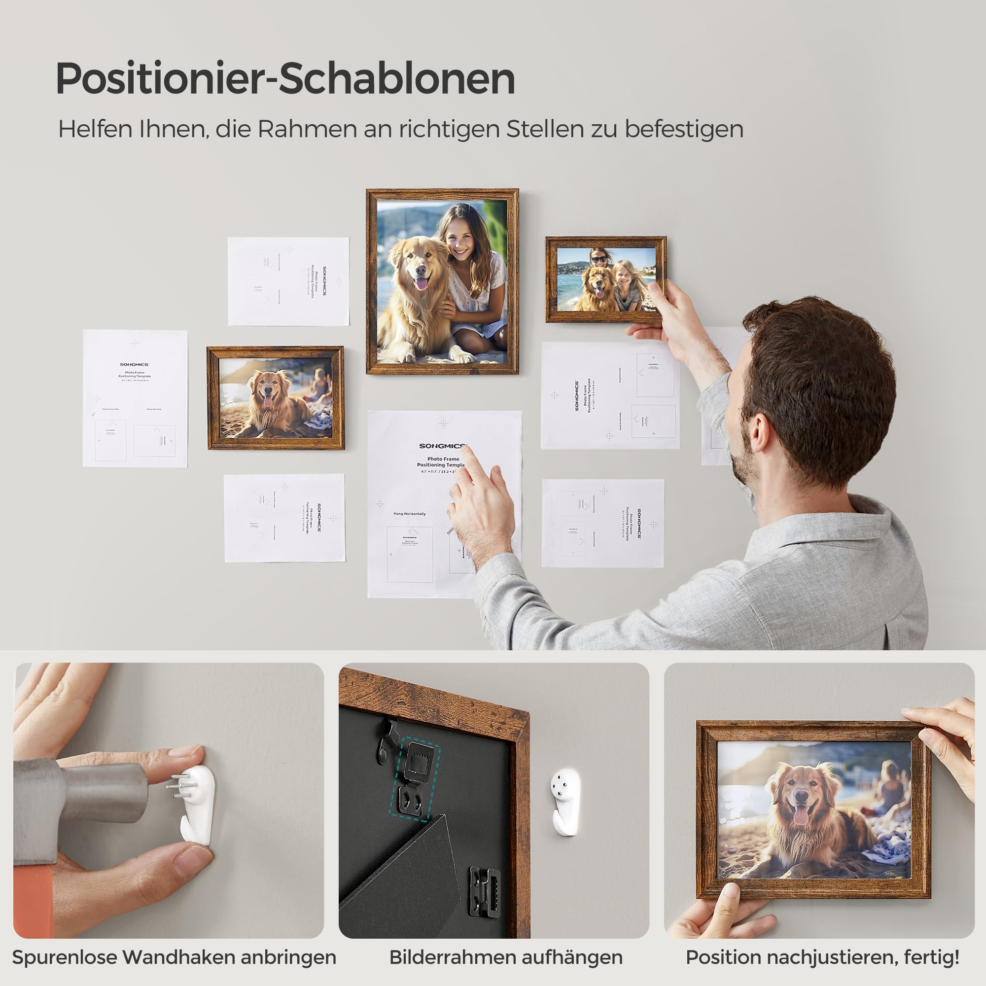 songmics-bilderrahmen-rpf047x01-7er-set-vintagebraun-mit-passepartouts image 7