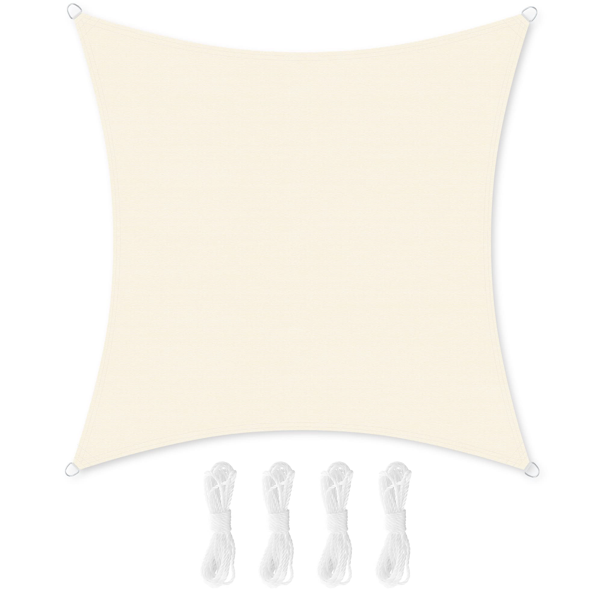 songmics-sonnensegel-3-7-x-3-7-m-hdpe-beige-gss002m01 image 1