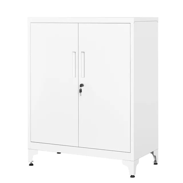 songmics-aktenschrank-stahl-abschlie-bar-mattwei-80-x-40-x-90-cm-omc013w01 image 1