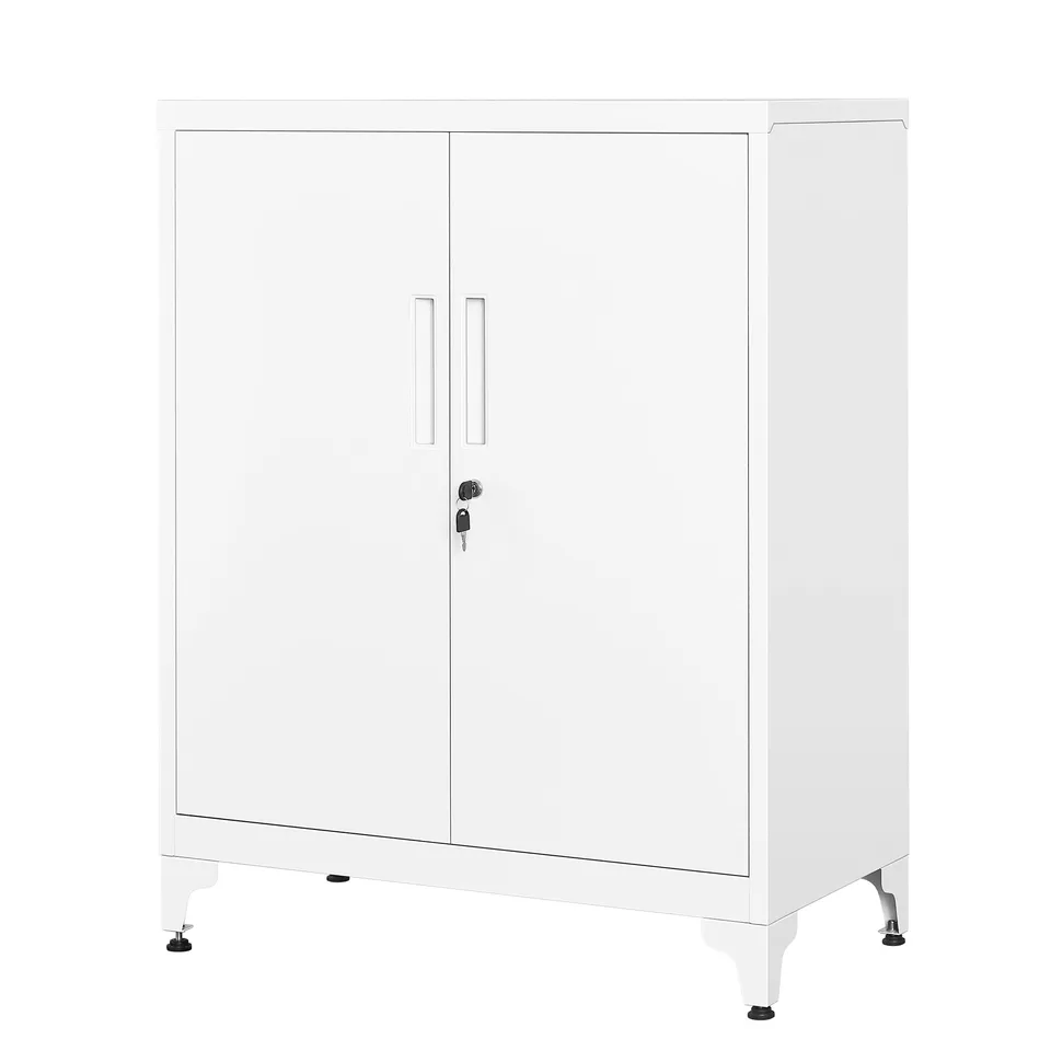 songmics-aktenschrank-stahl-abschlie-bar-mattwei-80-x-40-x-90-cm-omc013w01 image 1