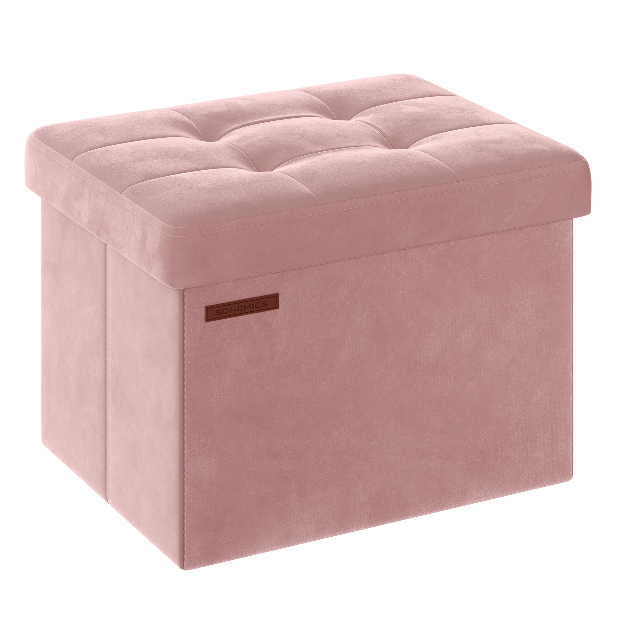 songmics-aufbewahrungsbank-samt-lsf200r01-sitzhocker-faltbar-31-x-41-cm-130-kg-g image 1