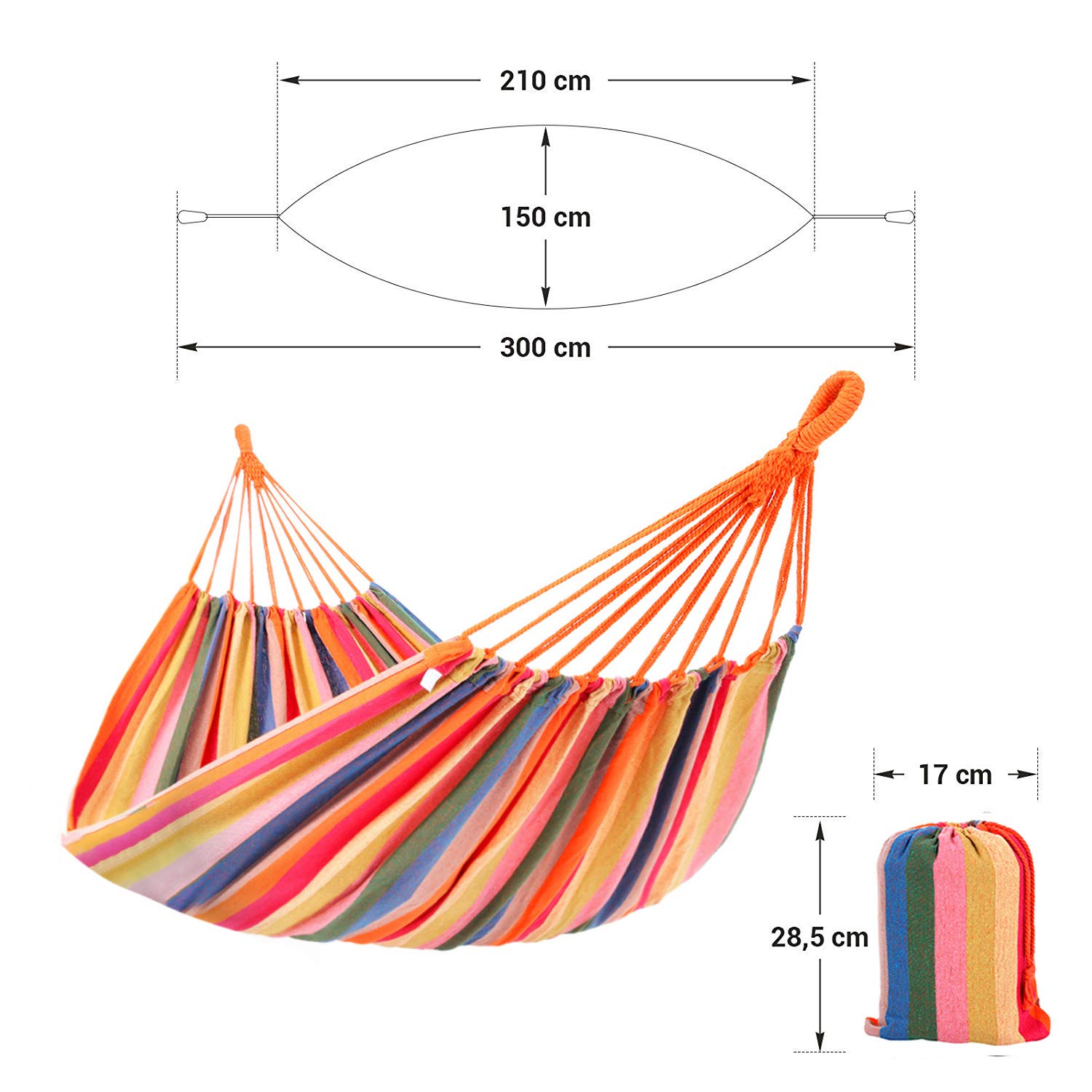 songmics-h-ngematte-gdc15c-regenbogen-210-x-150-cm-bis-300-kg-mit-gurten image 3