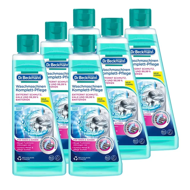 dr-beckmann-waschmaschinen-komplett-pflege-6-x-250-ml-gegen-kalk-schmutz-bakteri image 1