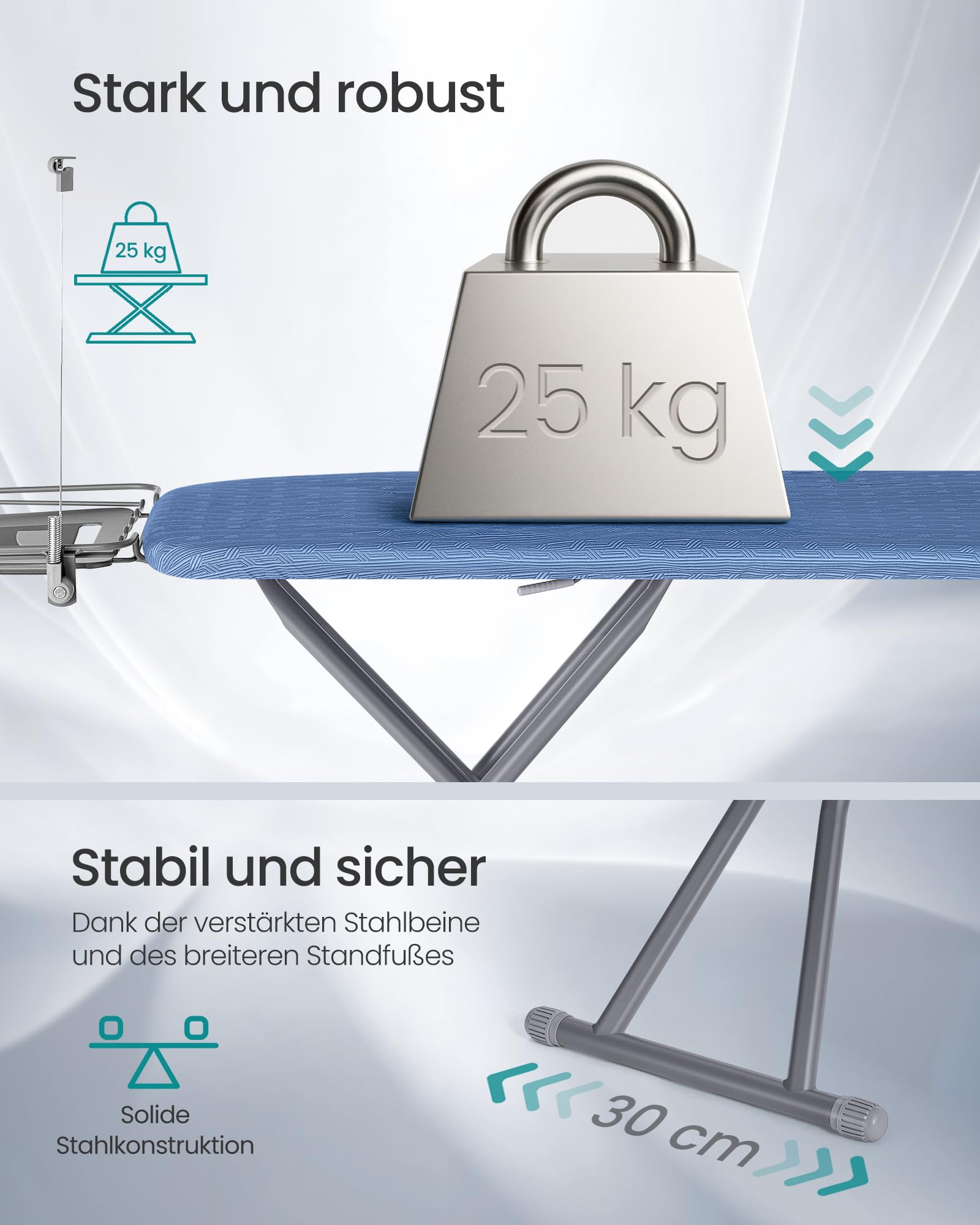 songmics-b-gelbrett-122x38-cm-h-henverstellbar-klappbar image 3