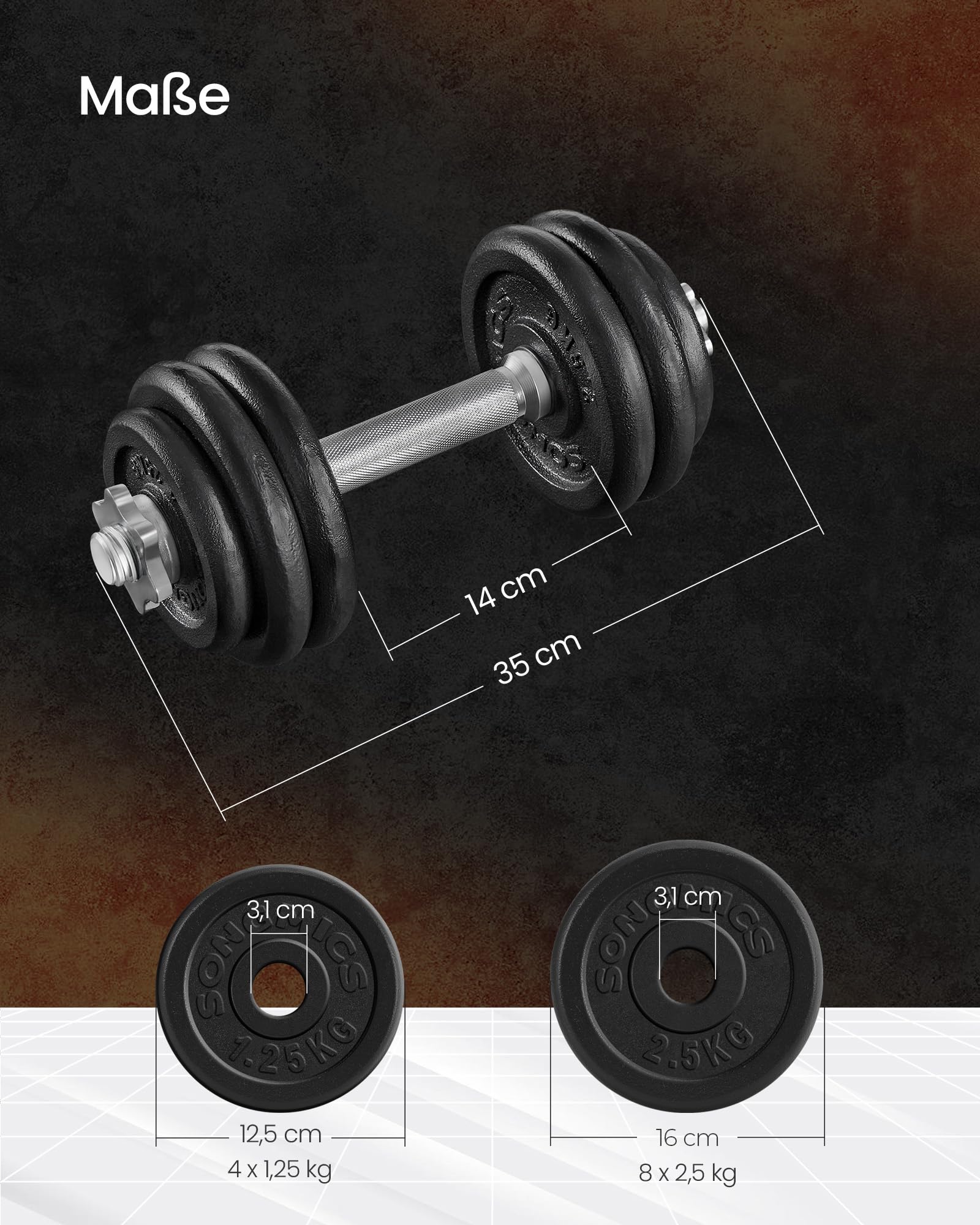 songmics-hantelset-gusseisen-verstellbar-30-kg-2x-15-kg-kurzhanteln-schwarz image 6