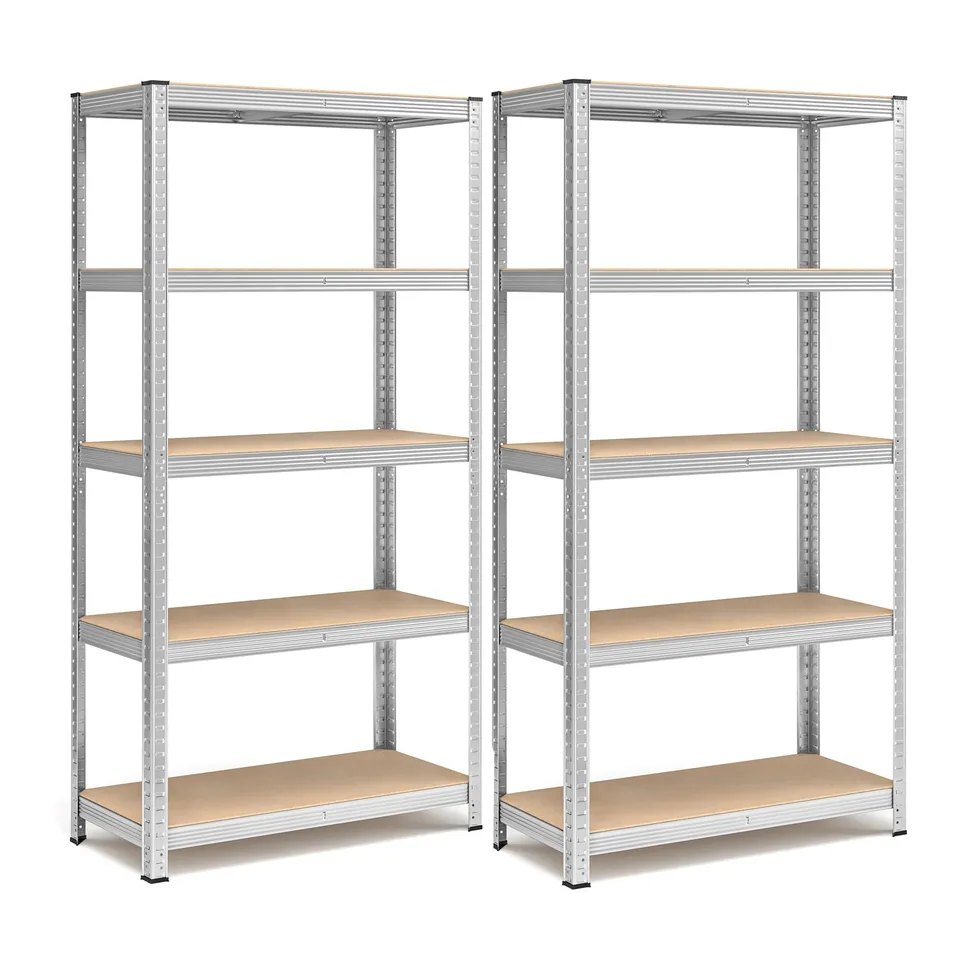 songmics-schwerlastregal-2er-set-40-x-90-x-180-cm-silbern-glr040e02 image 1