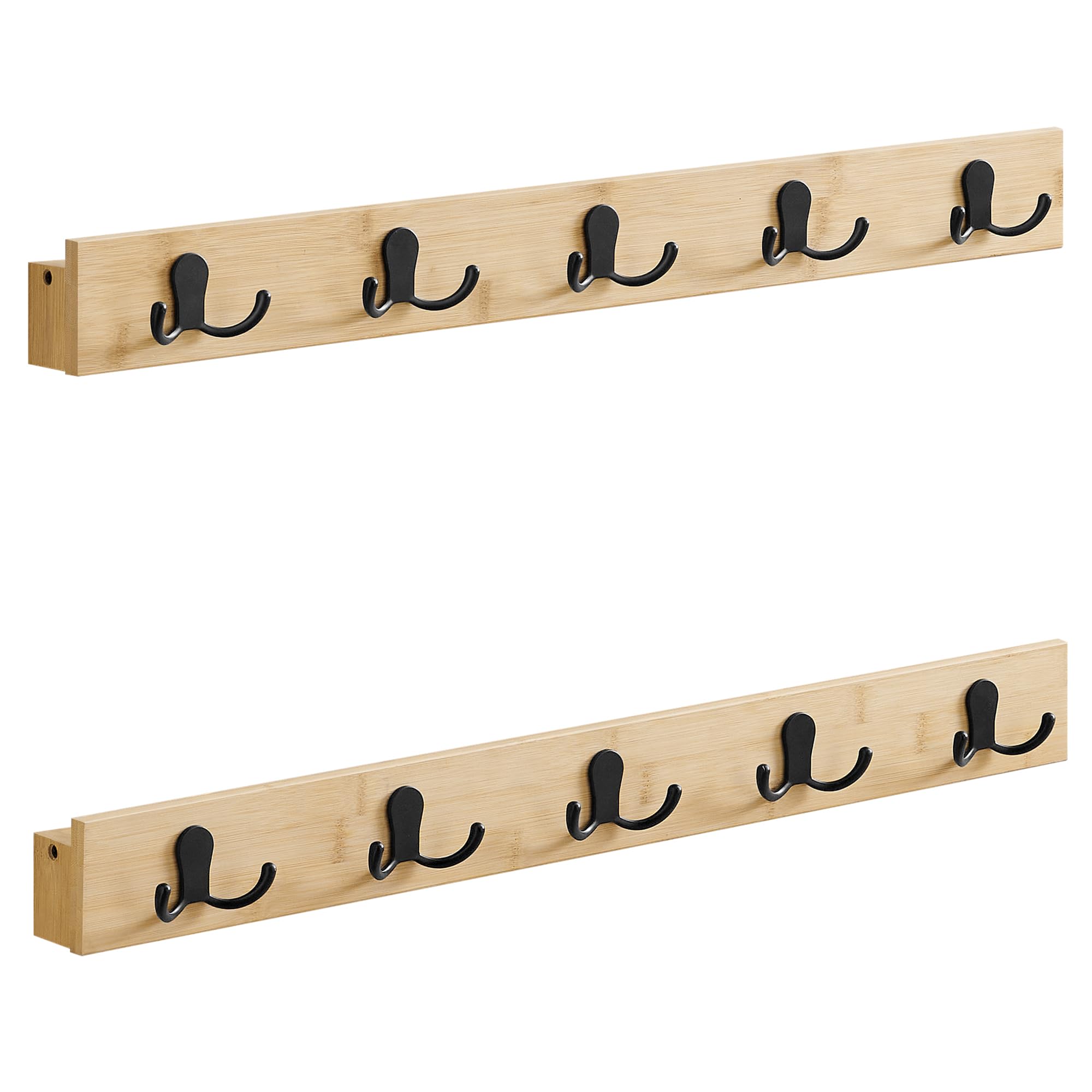 songmics-wandgarderobe-lcr052n01-2er-set-naturbeige-mit-ablage-10-haken image 1