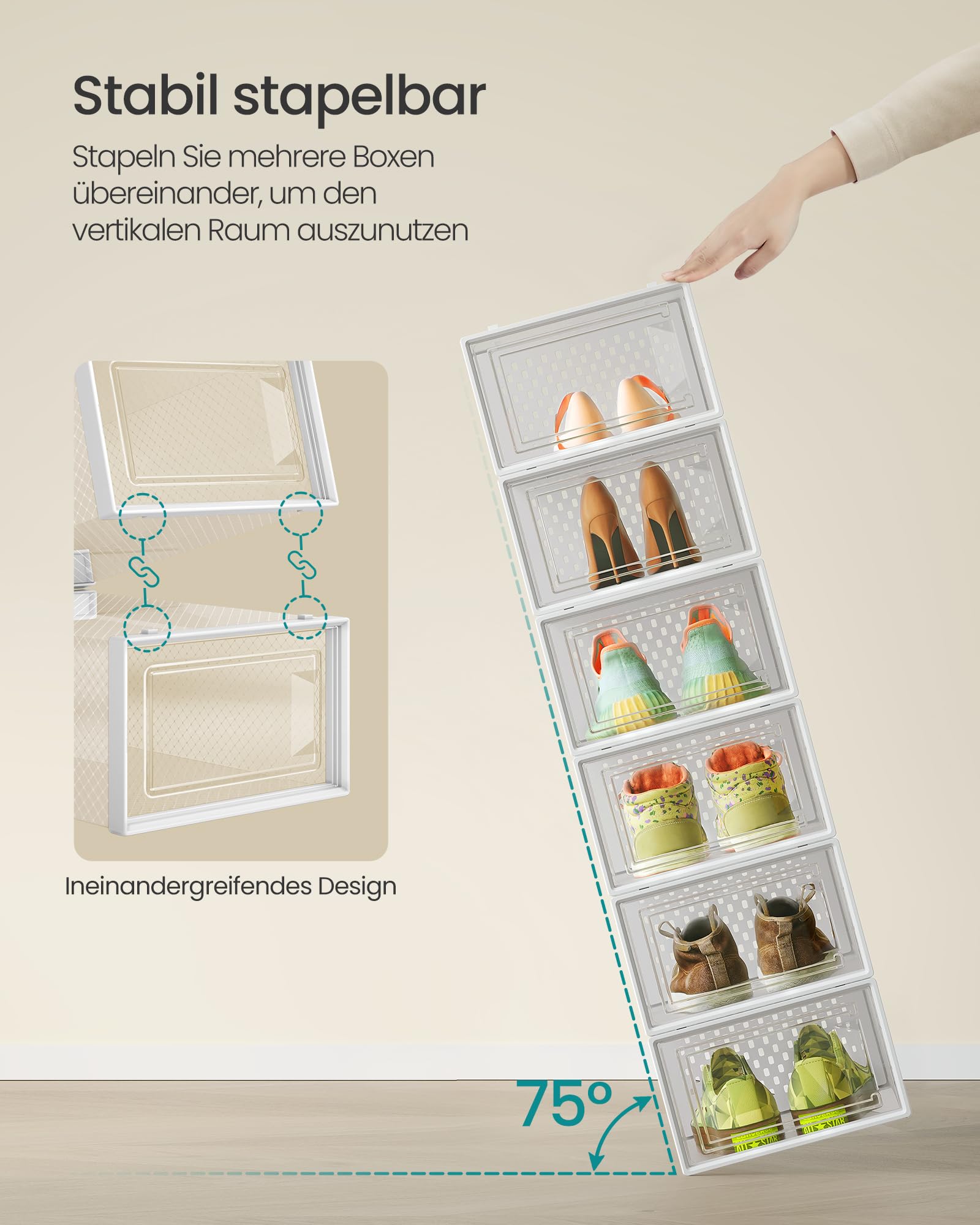 songmics-schuhboxen-18er-set-lsp18swt-transparent-wei-f-r-schuhe-bis-gr-e-43 image 3
