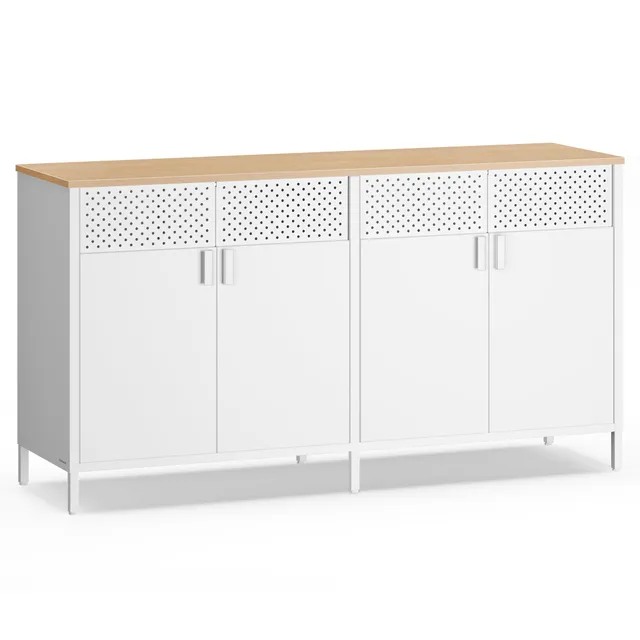 songmics-aufbewahrungsschrank-lsc205wc01-wolkenwei-eichenbeige-metallschrank-4-t image 1