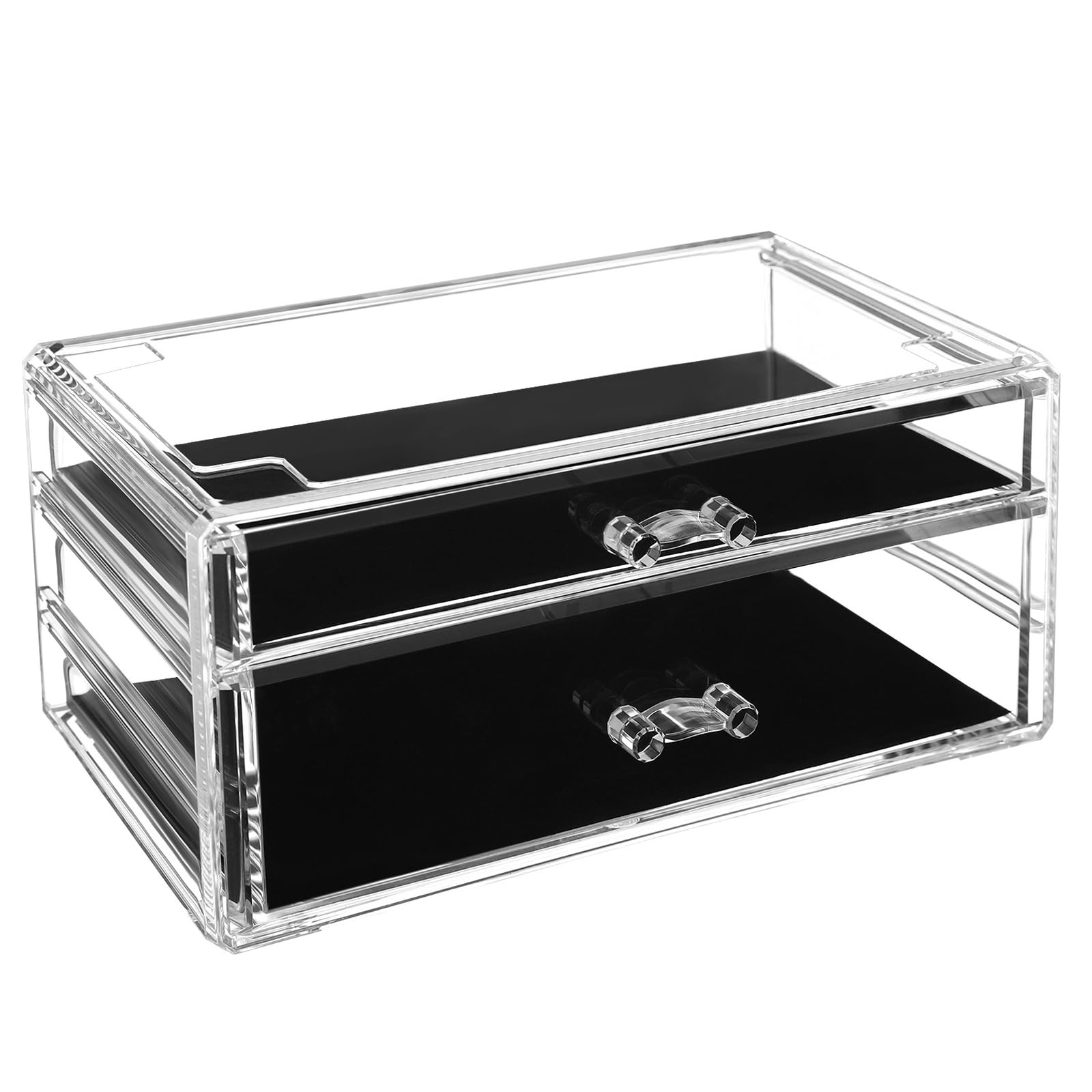 songmics-jmu32tp-make-up-organizer-2er-set-mit-5-schubladen-transparent image 4
