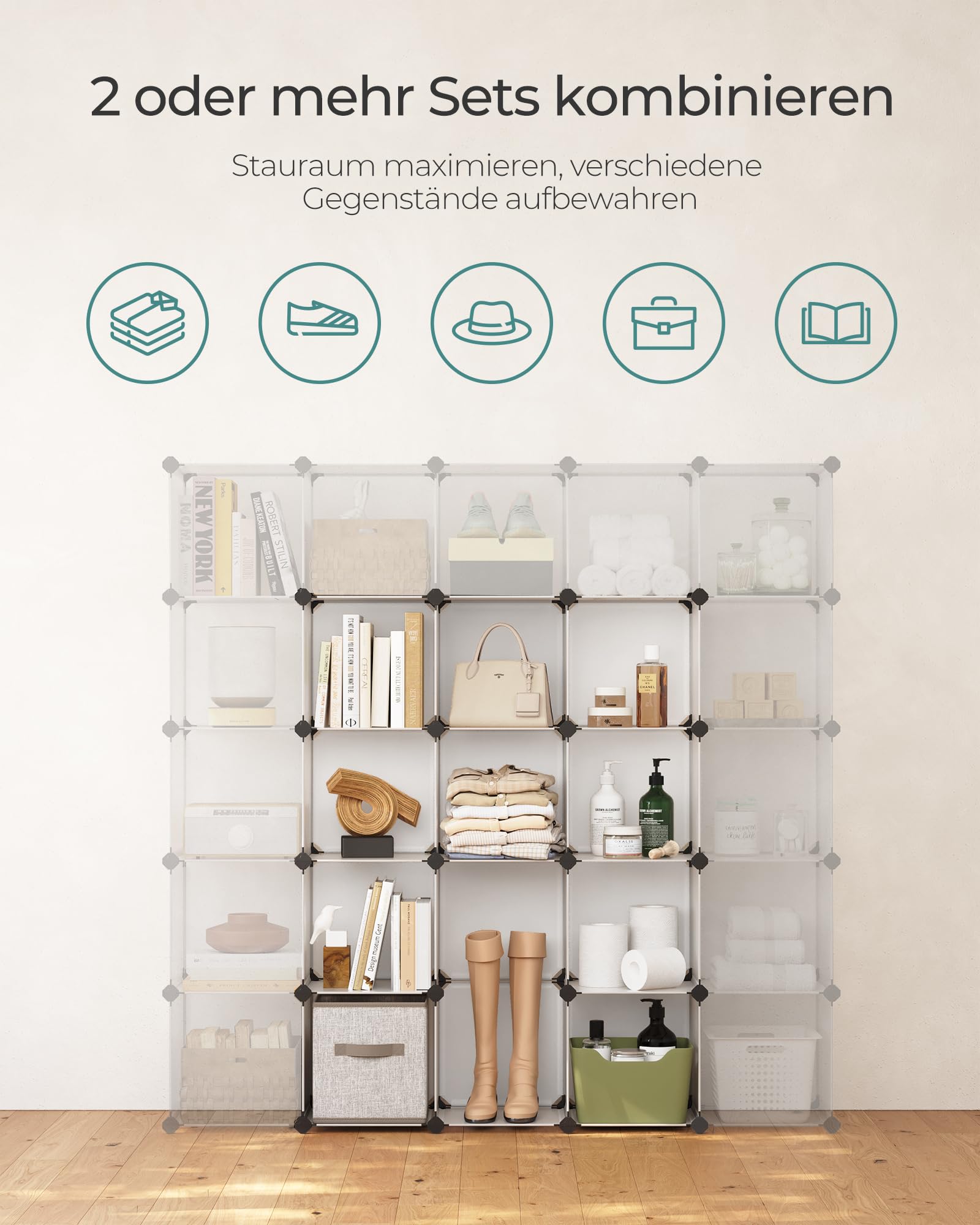 songmics-steckregal-lpc44l-16-f-cher-wei-halbtransparent-erweiterbar image 7