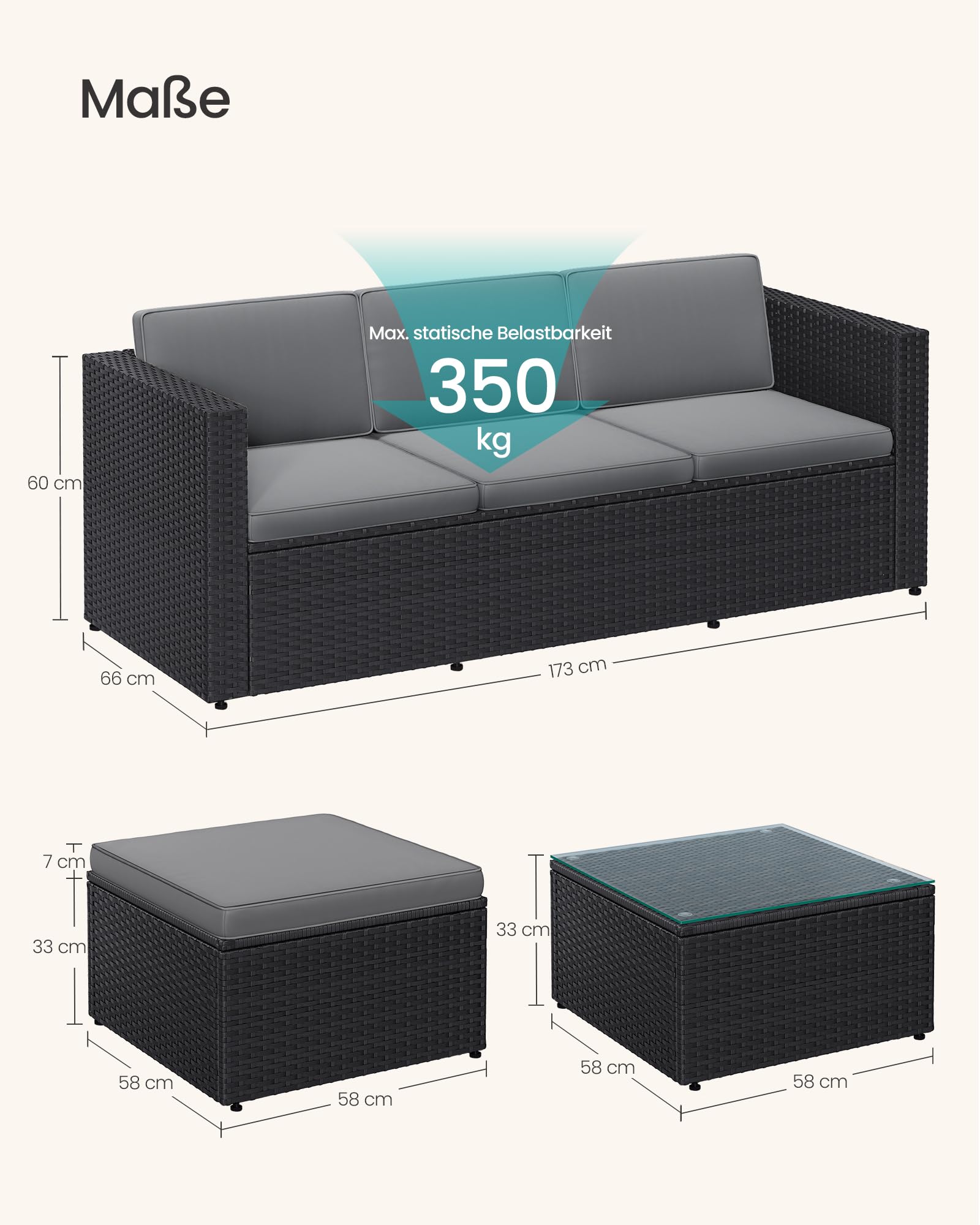 songmics-gartenm-bel-set-ggf005b04-schwarz-grau-pe-polyrattan-lounge-mit-kissen- image 5