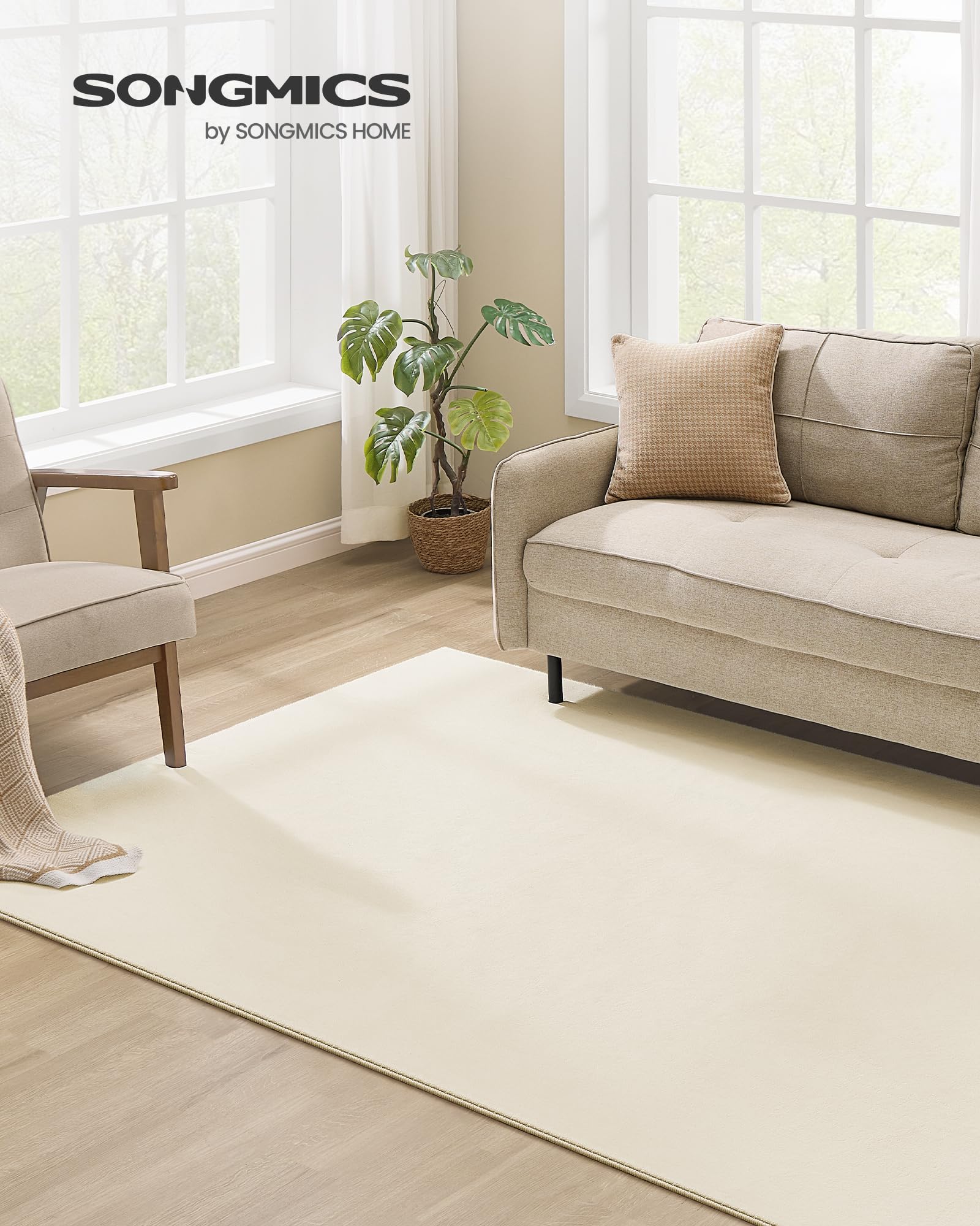 songmics-teppich-tar013lz02-160-x-230-cm-maschinenwaschbar-cappuccinobeige image 3